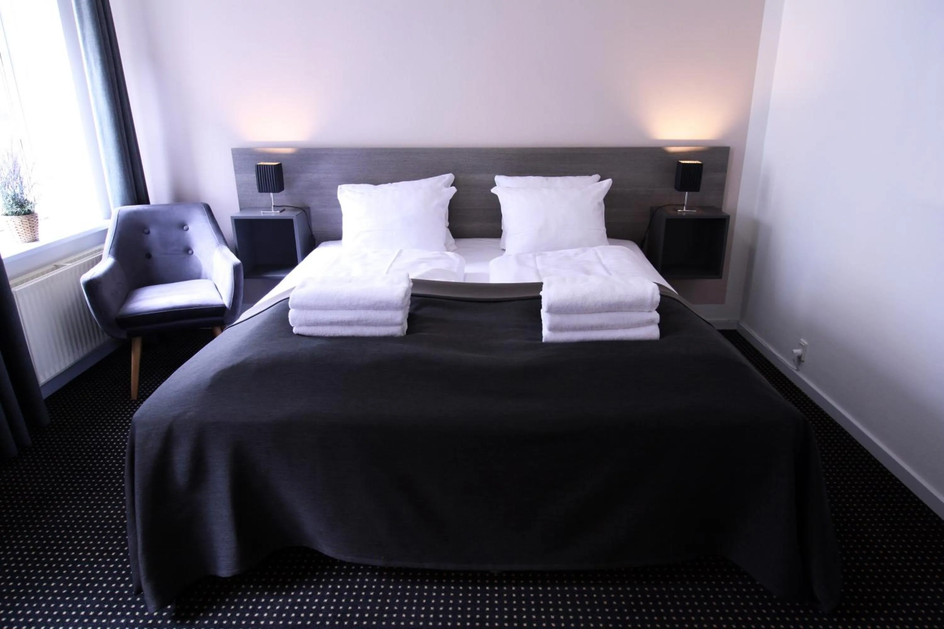 Bedroom, Bed in Hotel Aarhus City Apartments