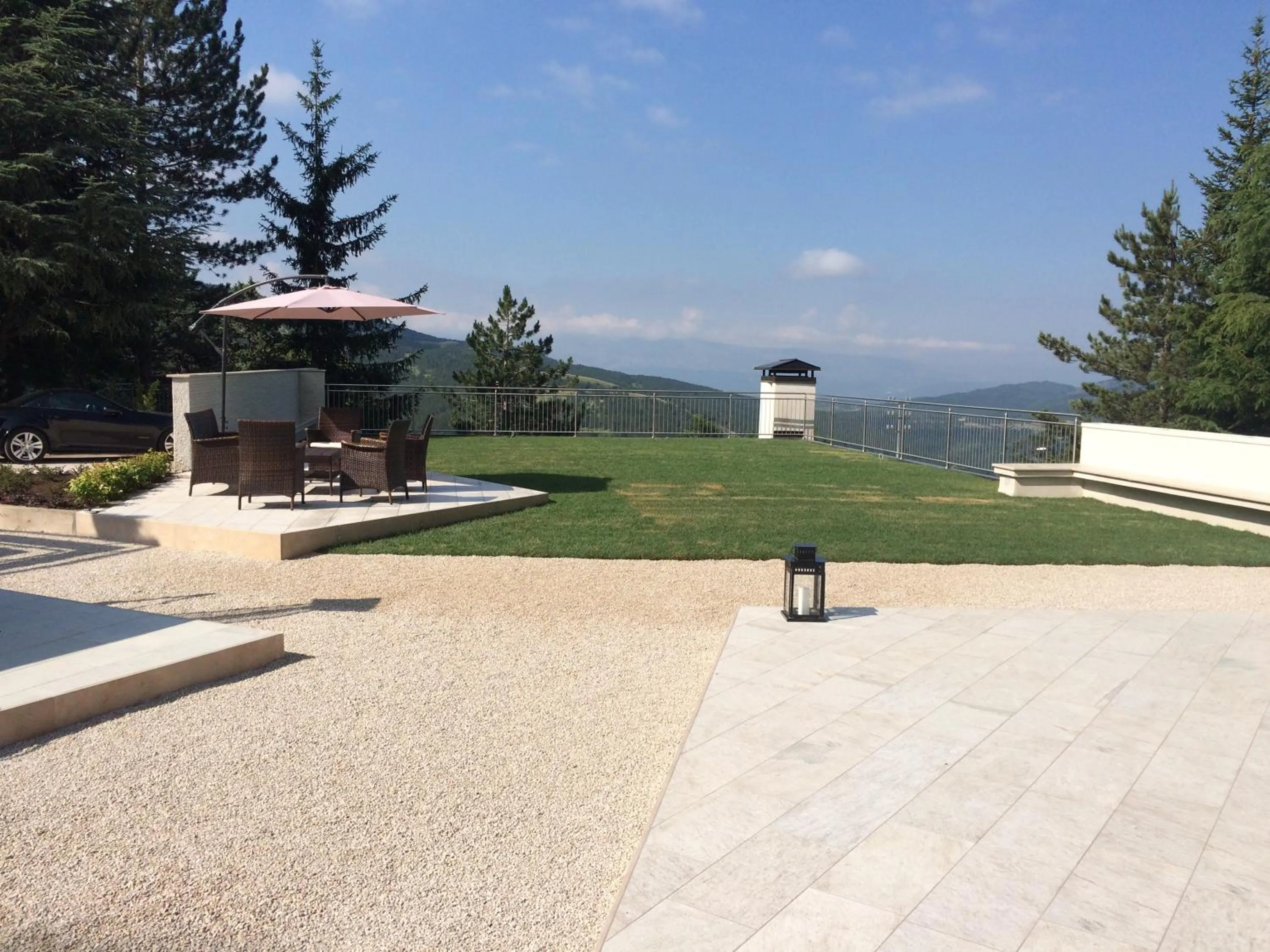 Patio in Hotel Nido dell'Aquila