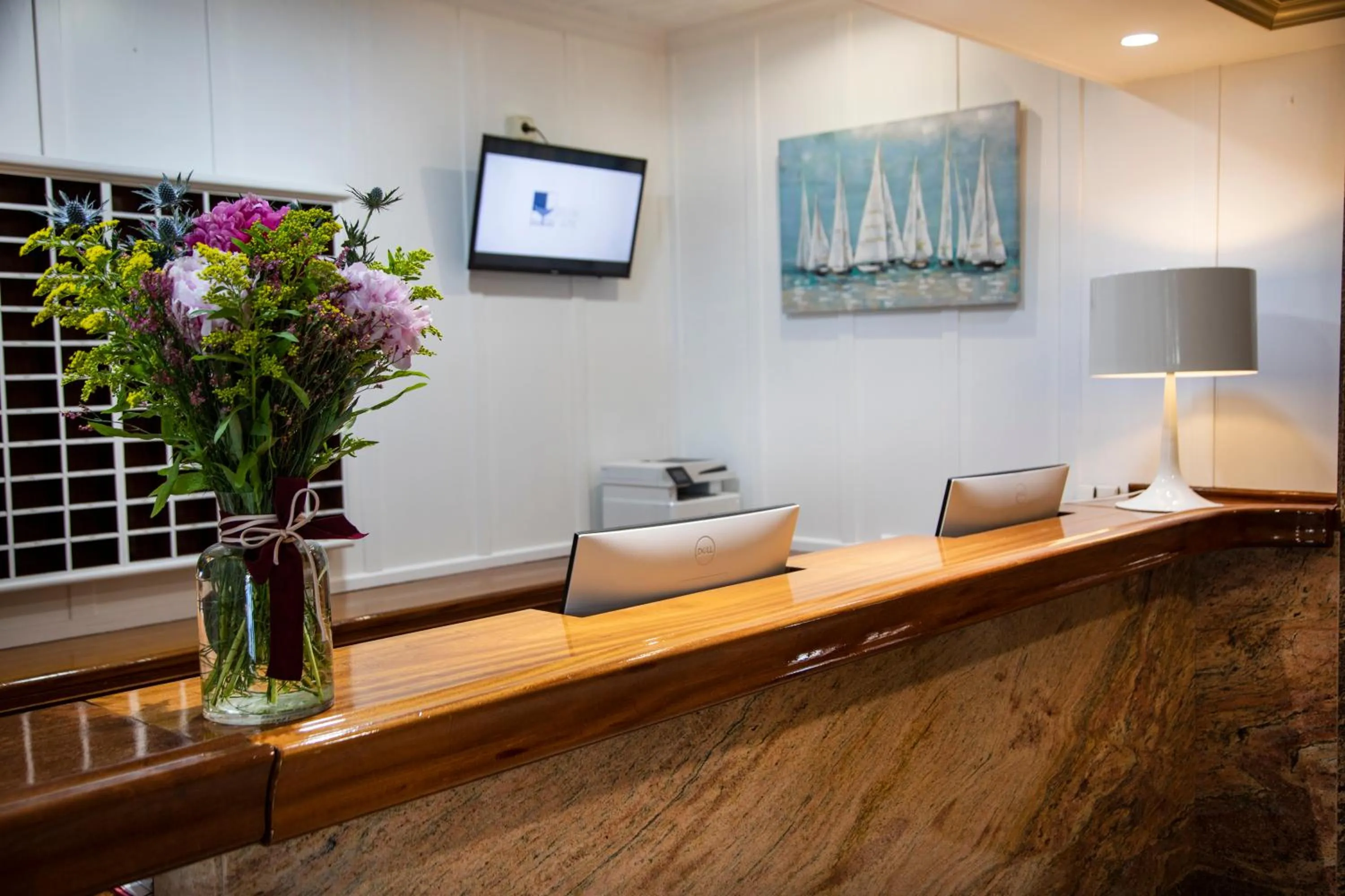 Lobby or reception in Hotel Delfin Azul