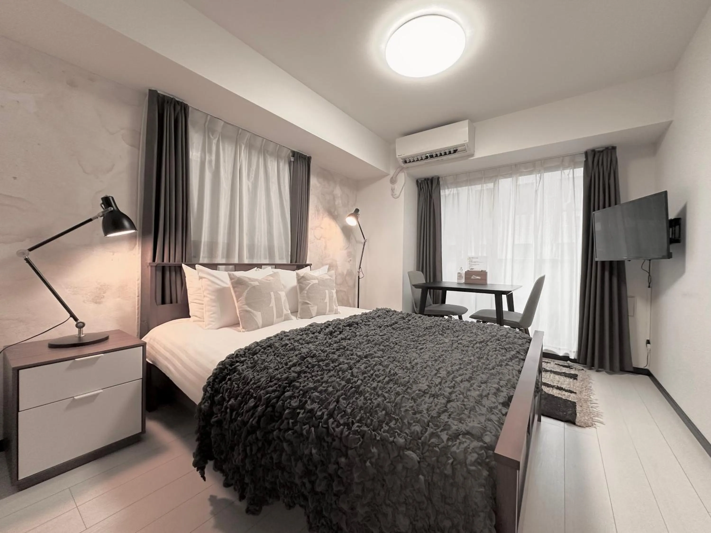 Photo of the whole room, Bed in LANG Hotel GINZA 1K