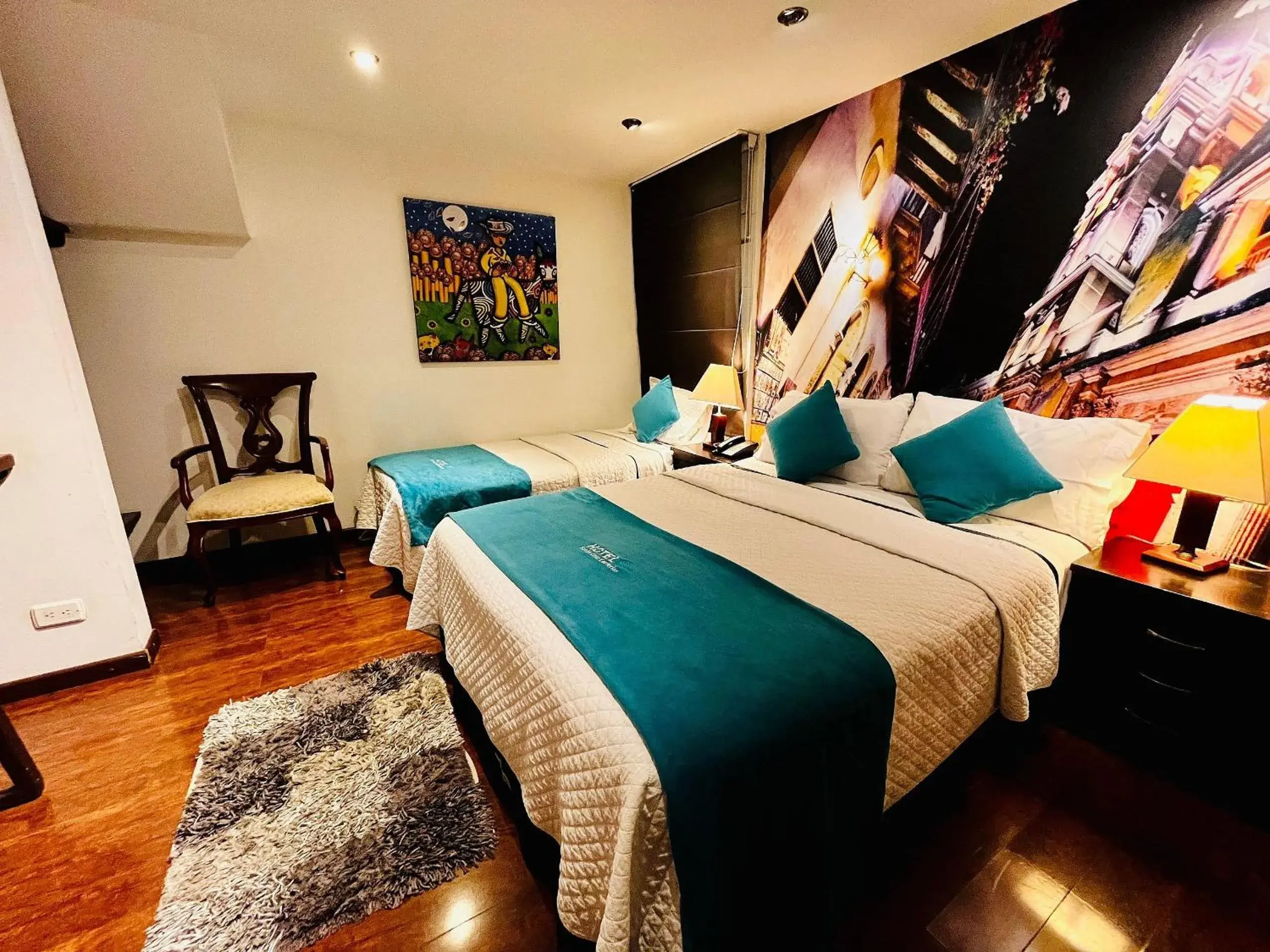 Twin Room in Hotel Santa Cruz Bogotá Twin Room in Hotel Santa Cruz Bogotá