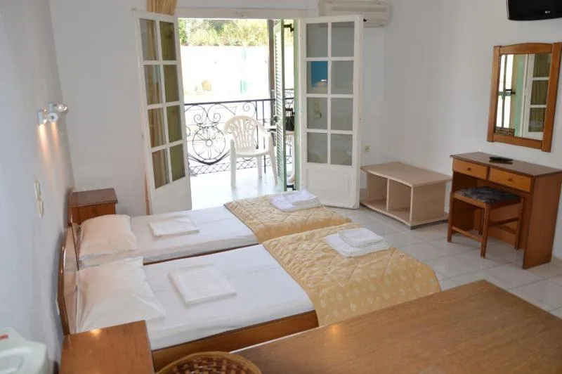 Bed in Philippos Hotel