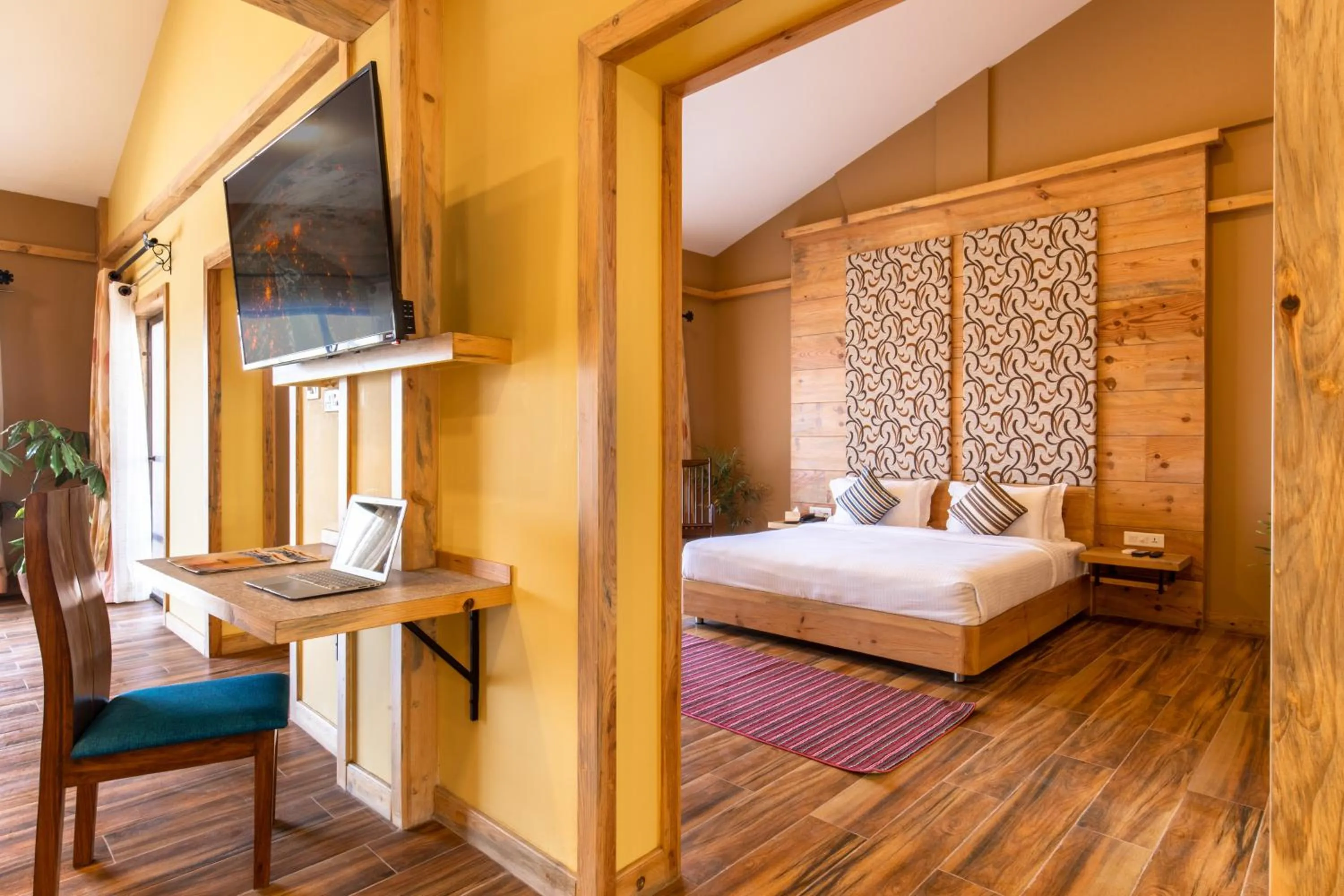 Bed in Sunshine Resort Pokhara - Your Private Paradise