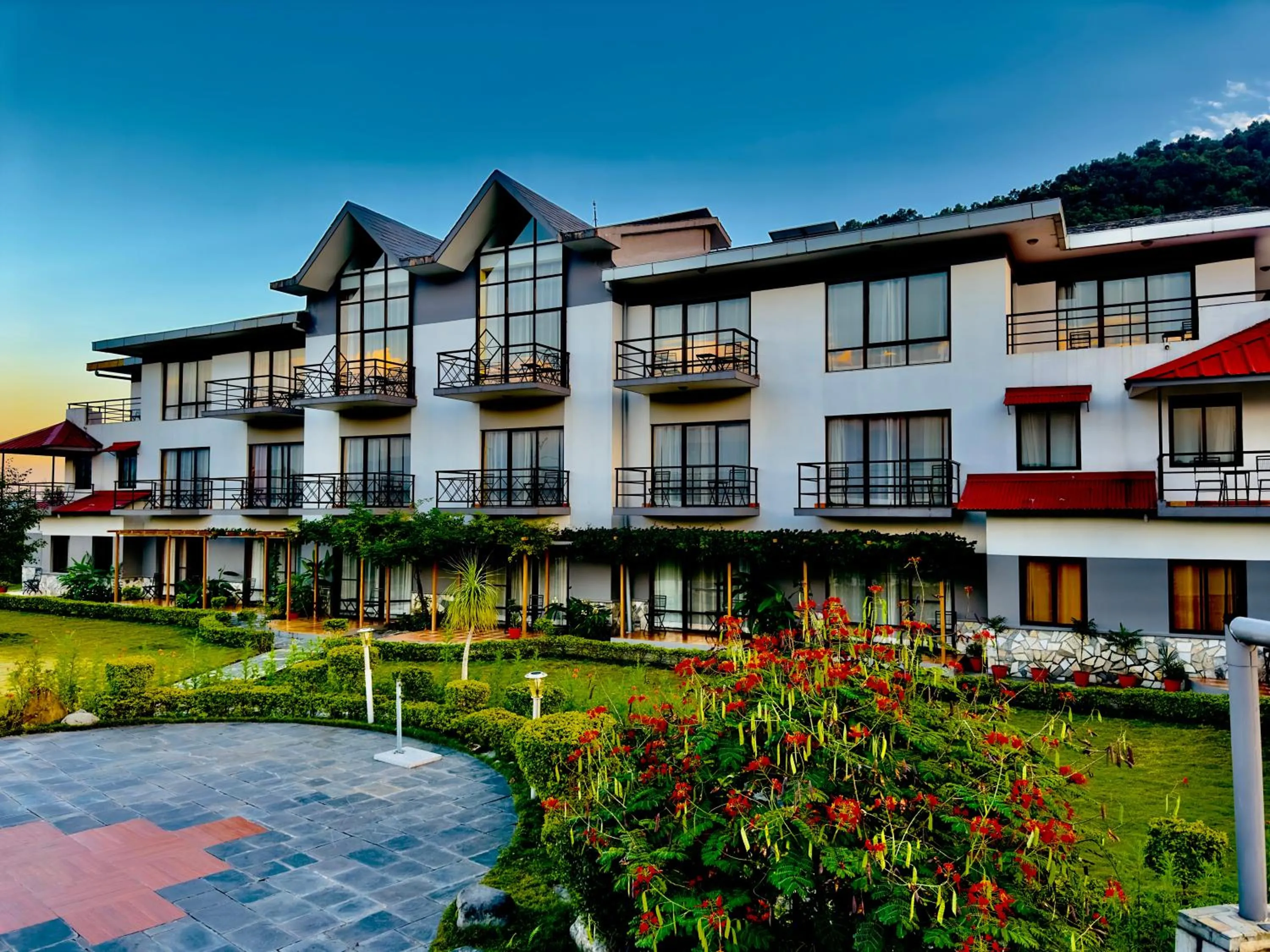 Property building in Sunshine Resort Pokhara - Your Private Paradise