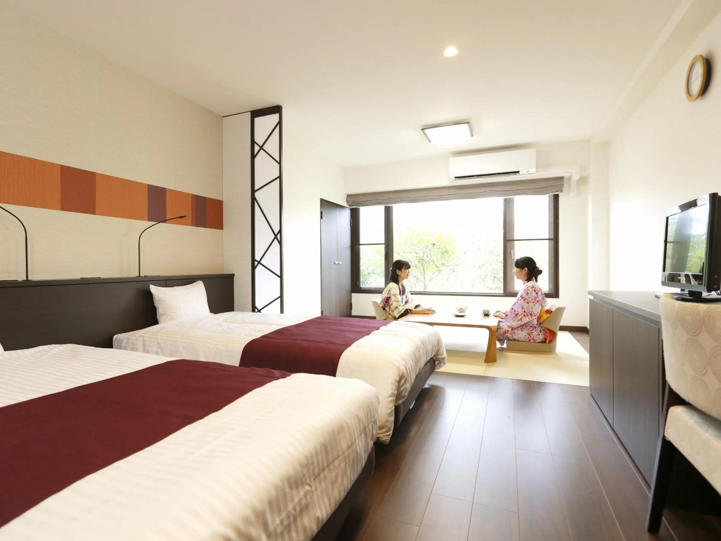 Bed in Kyukamura Noto-Chirihama