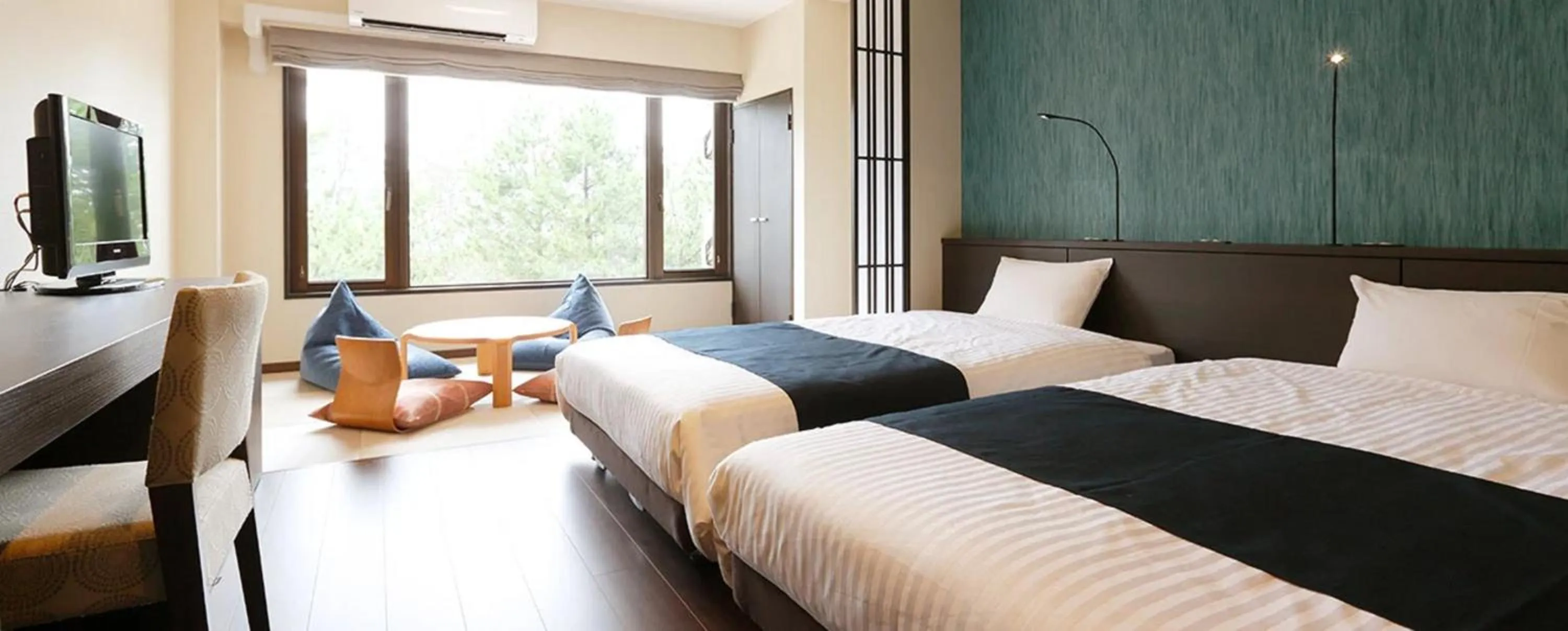 Bed in Kyukamura Noto-Chirihama