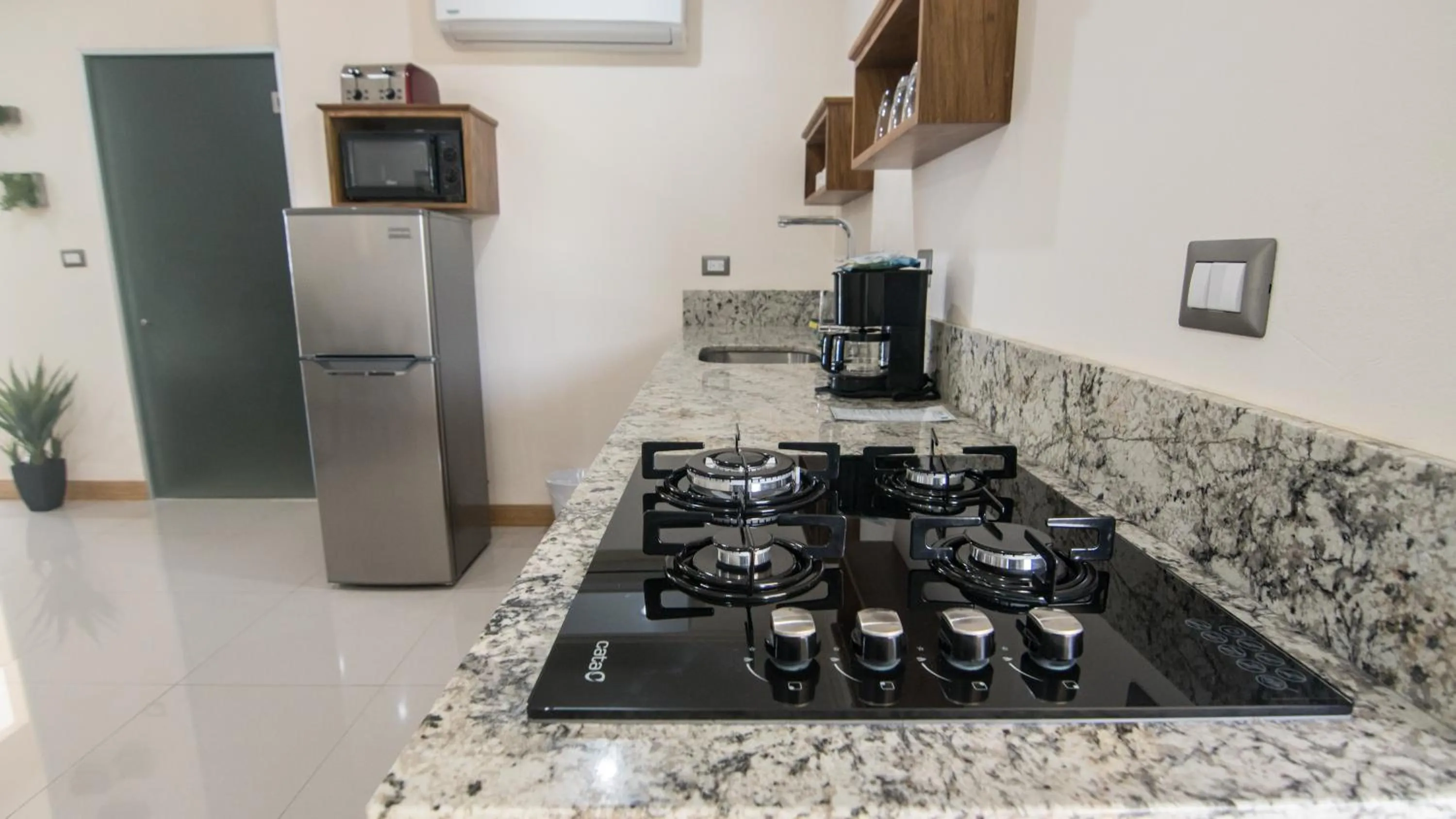 Kitchen or kitchenette in Hotel La Mariposa