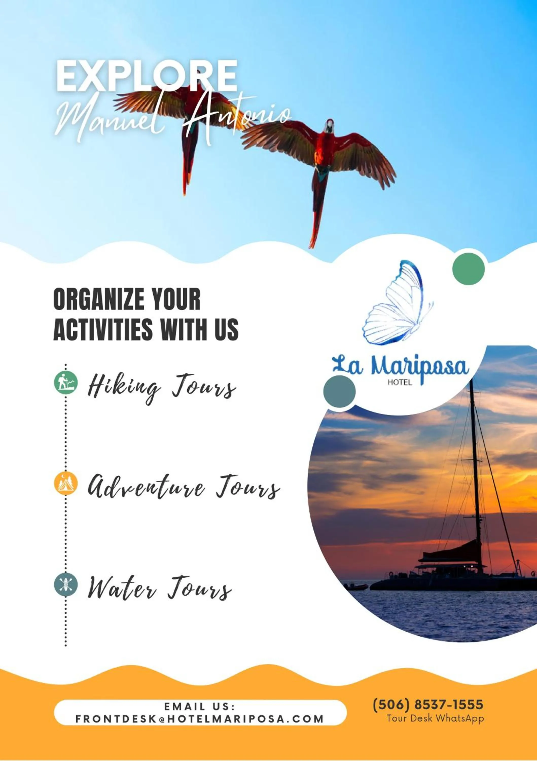 Activities in Hotel La Mariposa