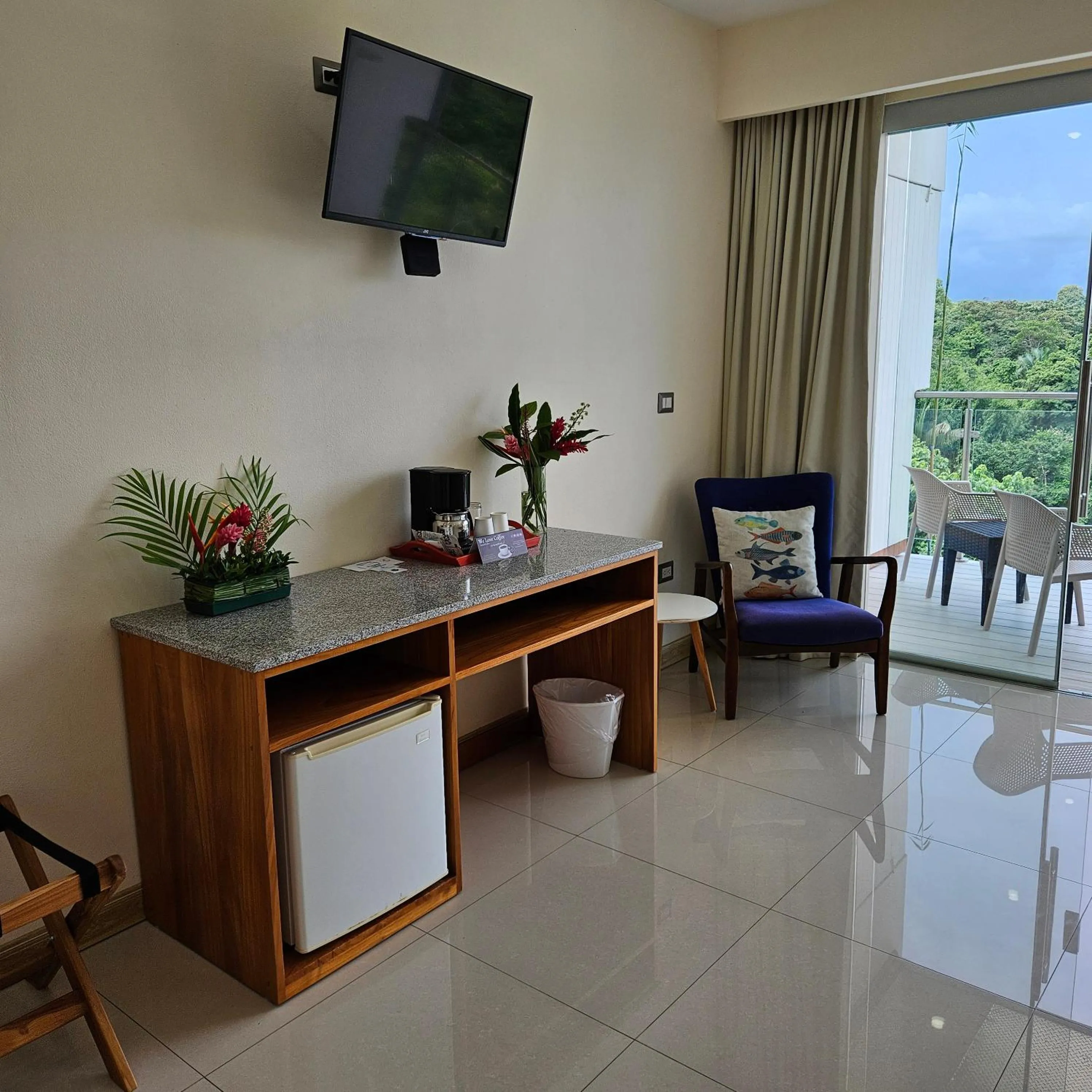 Living room in Hotel La Mariposa