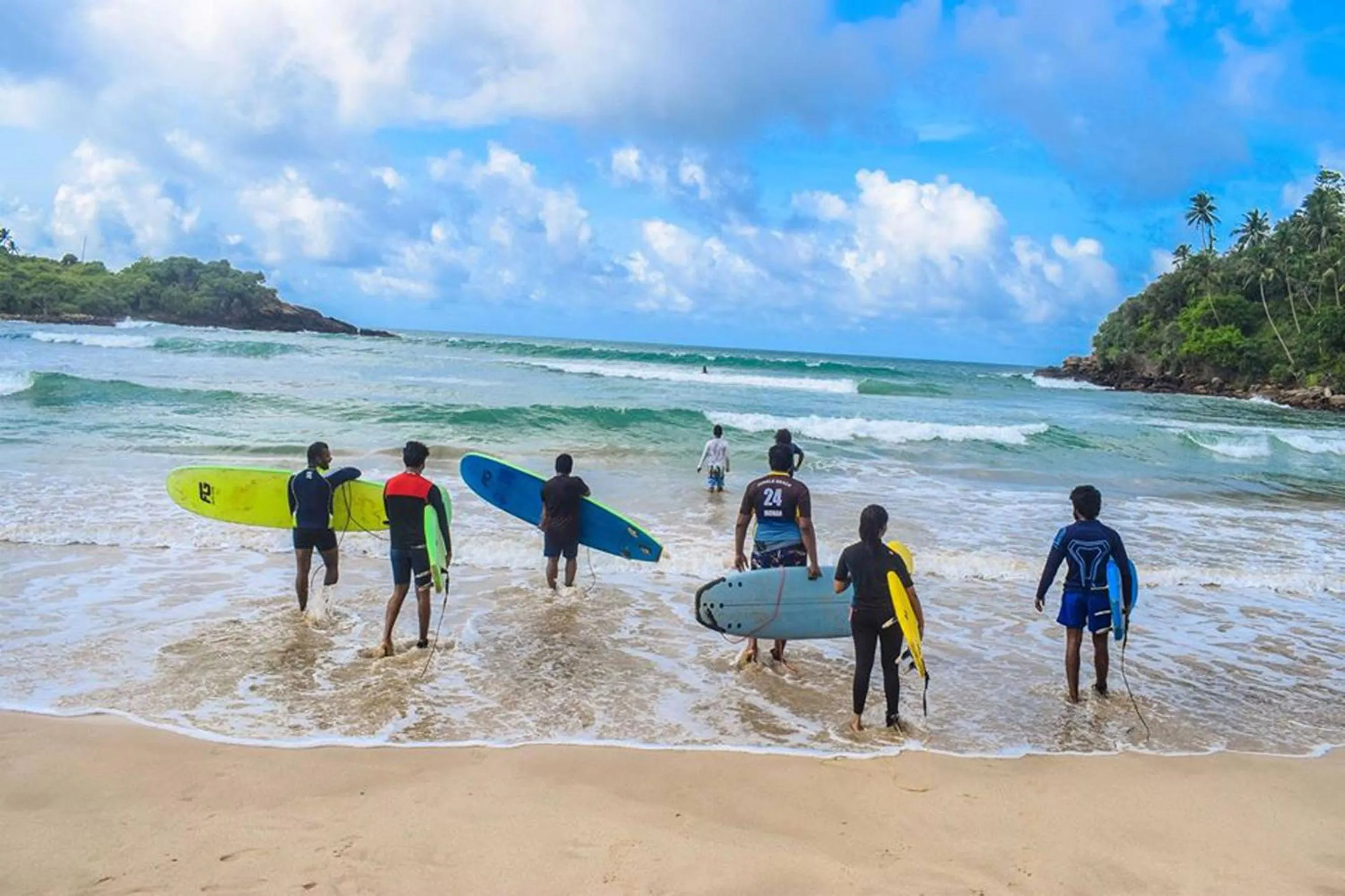 group of guests in Mama's Palace Hiriketiya