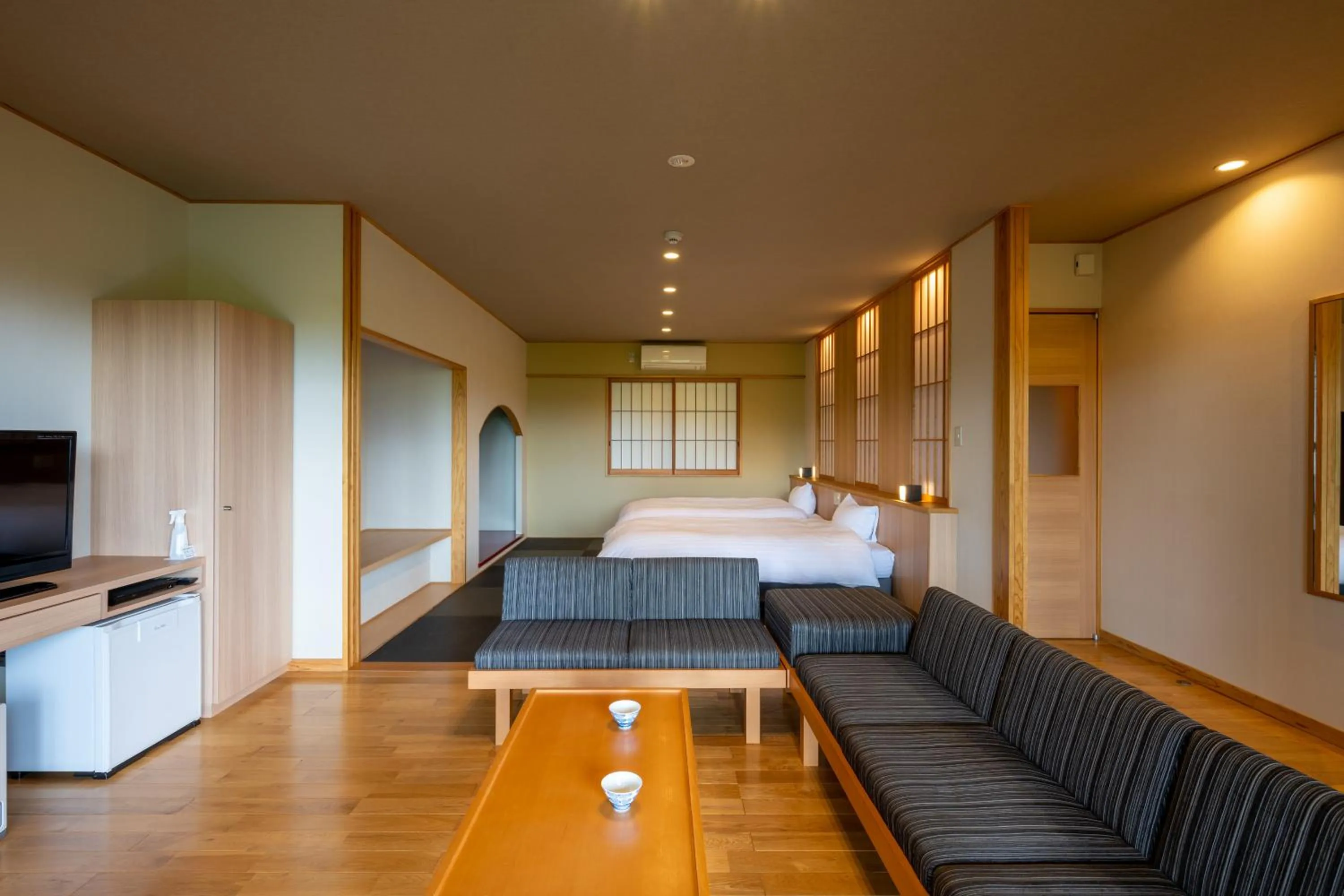 Bed in Kusayane no yado Ryunohige