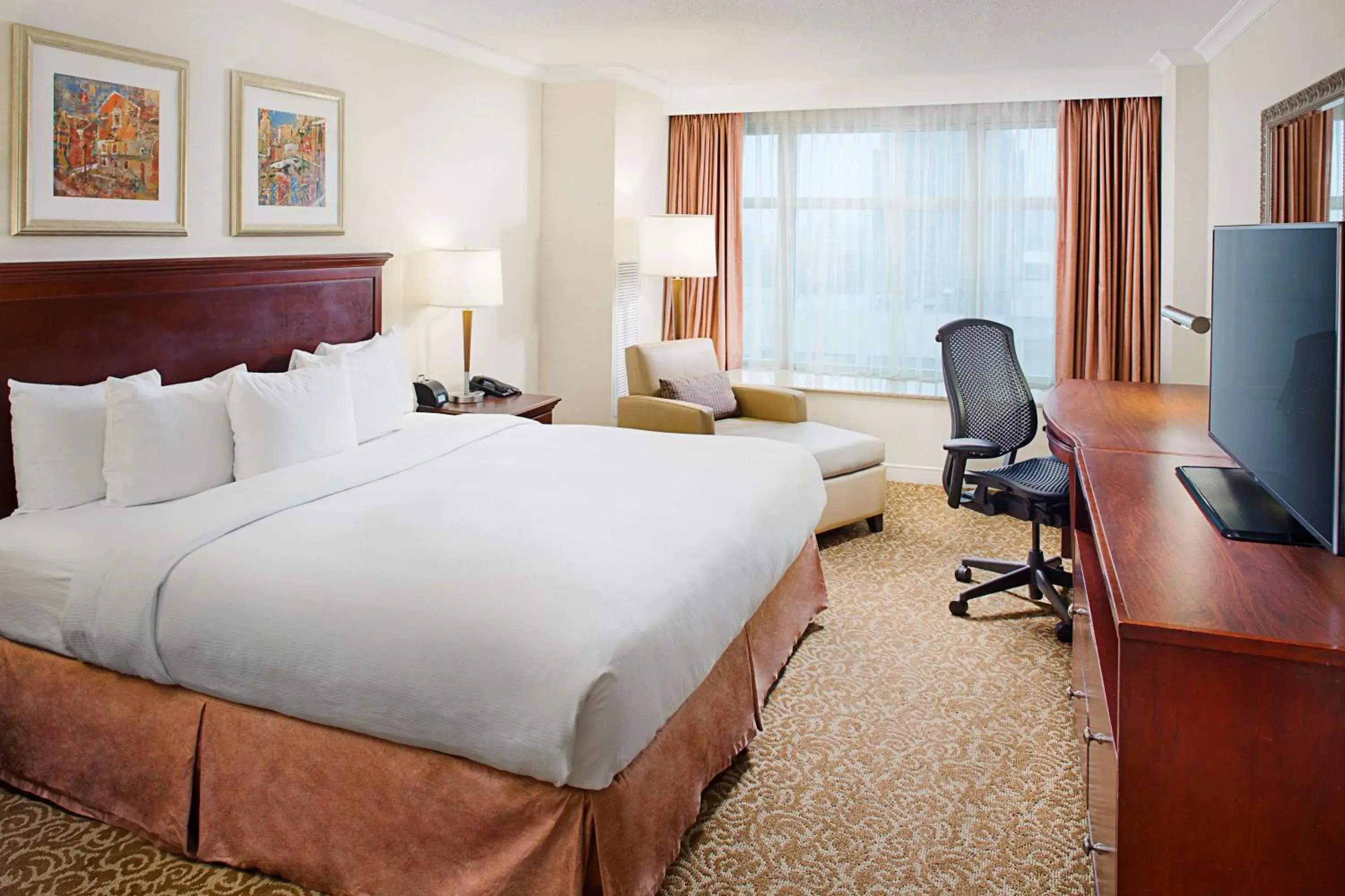 King Room with Roll-In Shower - Mobility/Hearing Accessible in Hilton Providence King Room with Roll-In Shower - Mobility/Hearing Accessible in Hilton Providence