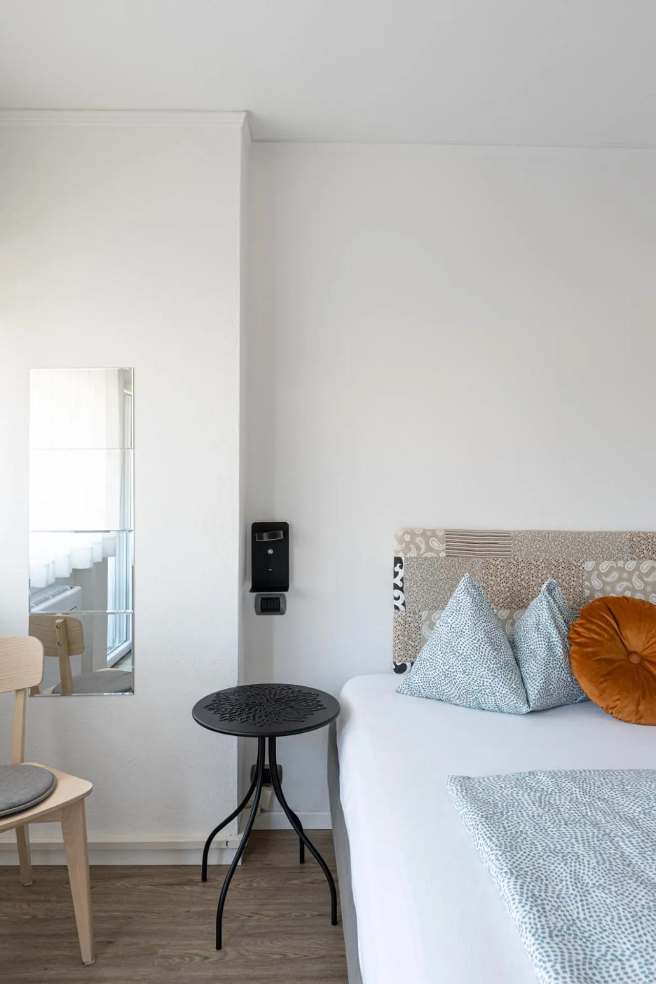 Decorative detail, Bed in Gasthof Salurn