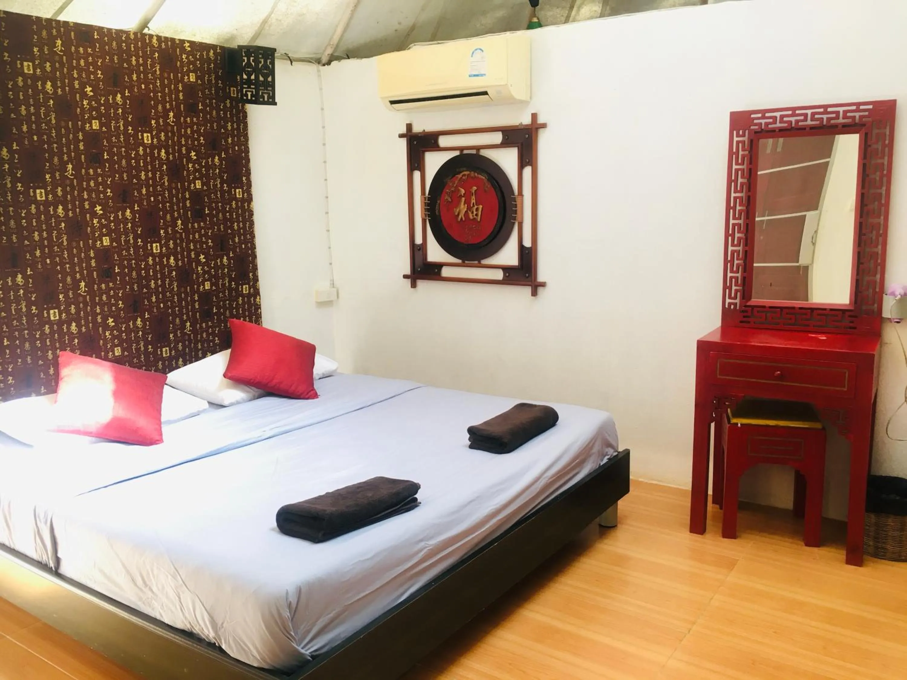 Bed in The Natural Yurt Resort @ Khao Kho