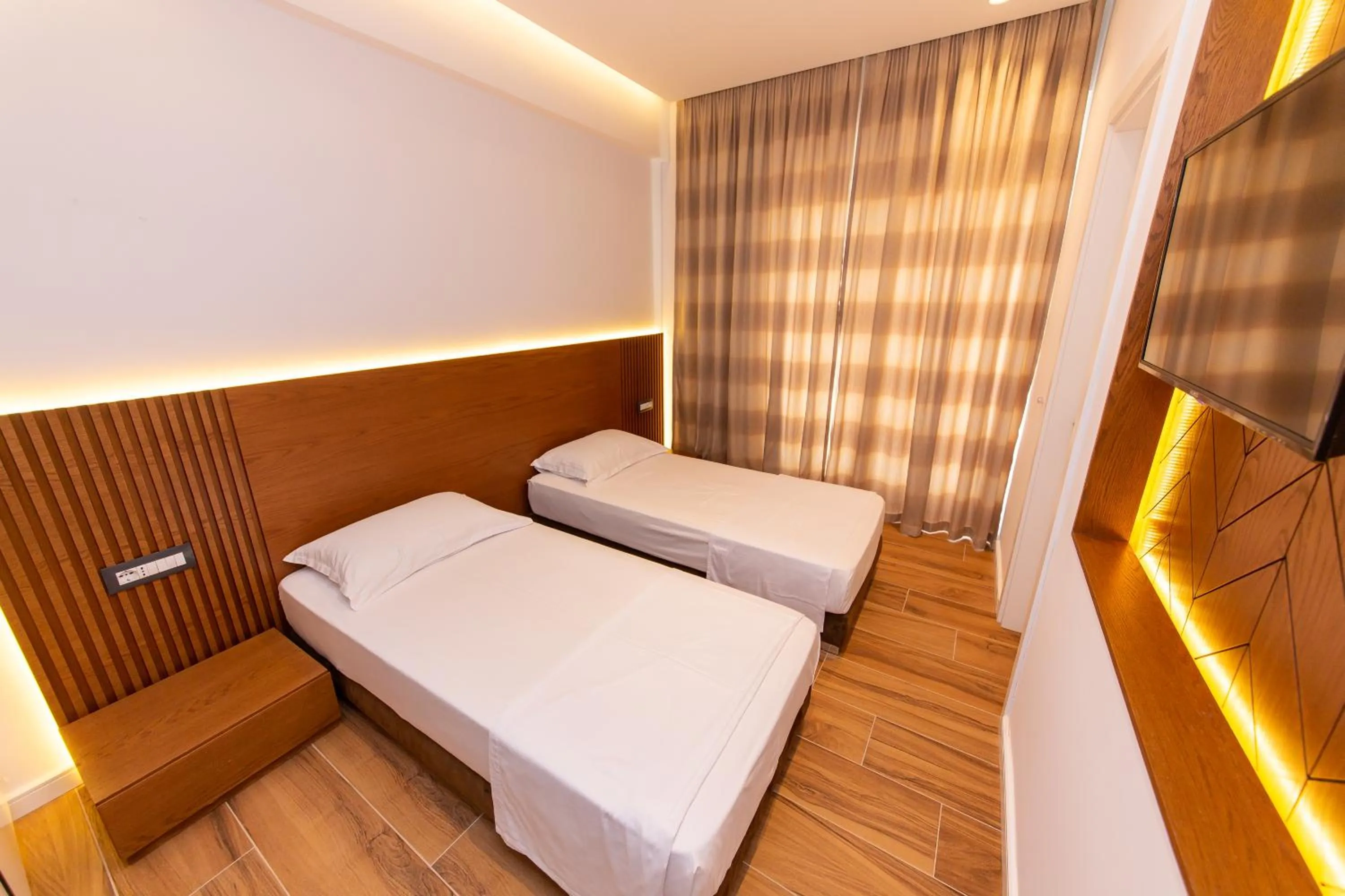 Bedroom, Bed in Inada Hotel Ksamil