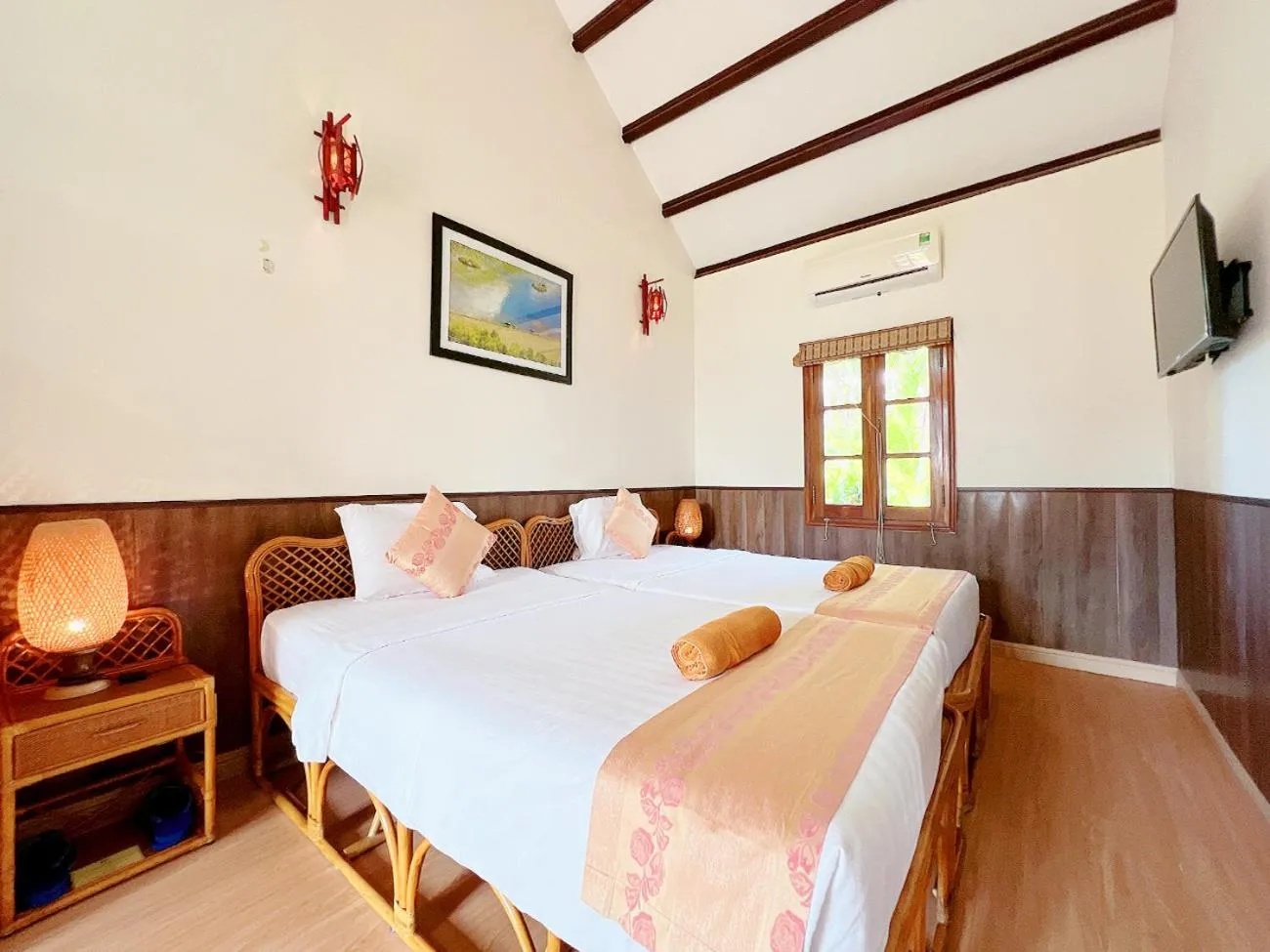 Bed in Little Muine Cottages Resort