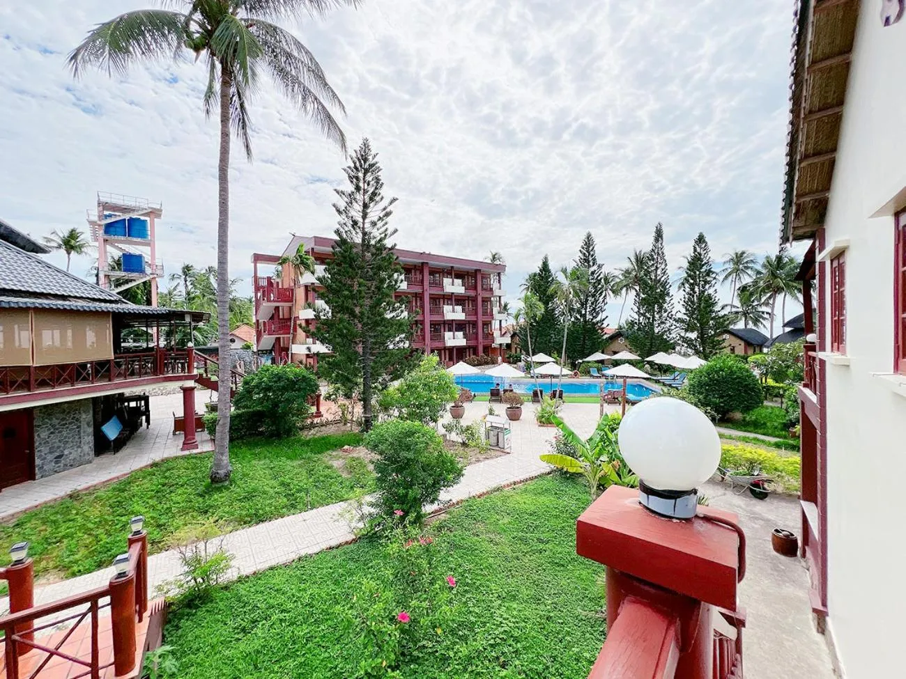 Pool view in Little Muine Cottages Resort