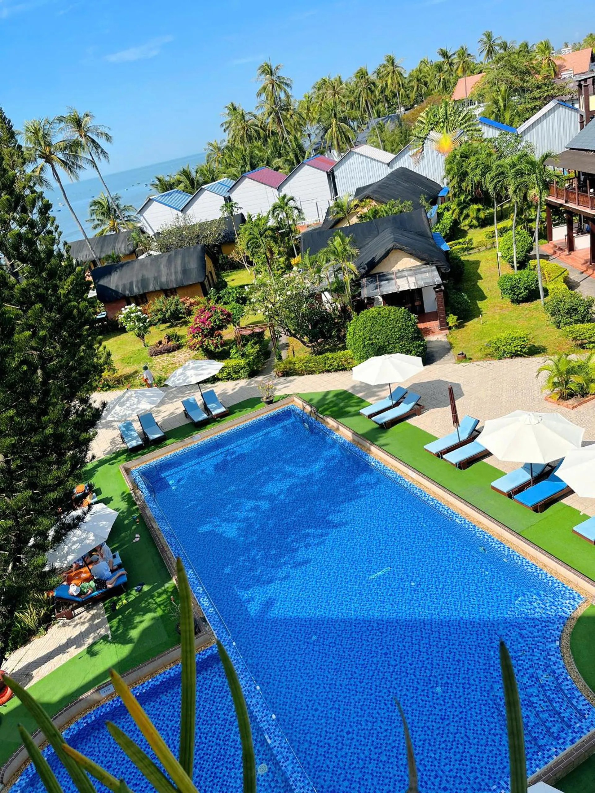 Pool view in Little Muine Cottages Resort