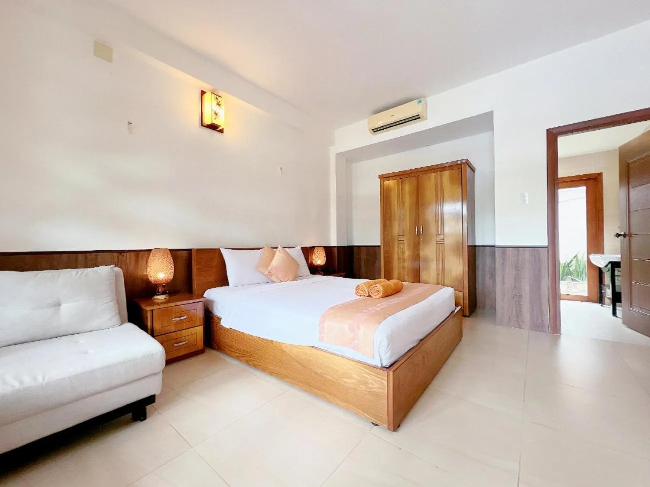 Bed in Little Muine Cottages Resort