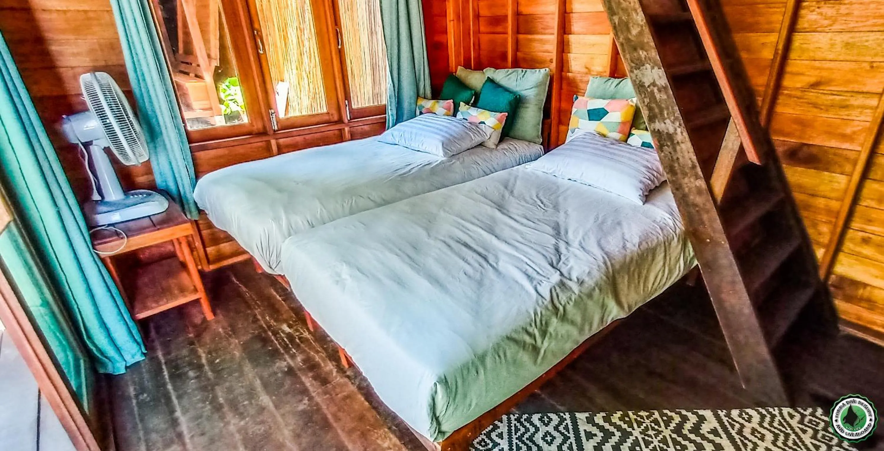 Bed in Forra Pattaya Sea View Bungalow