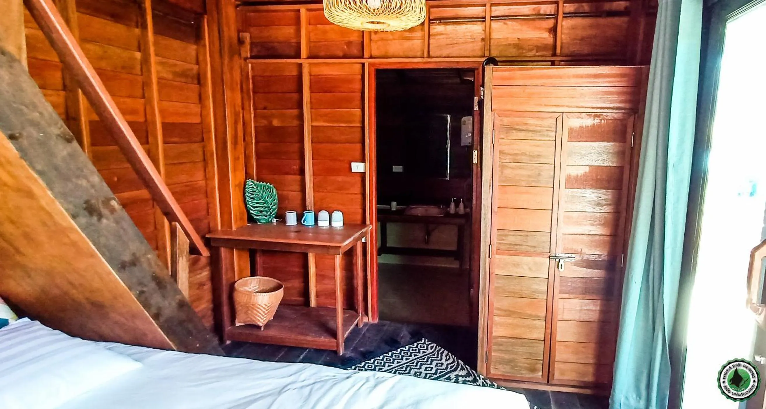 Bed in Forra Pattaya Sea View Bungalow