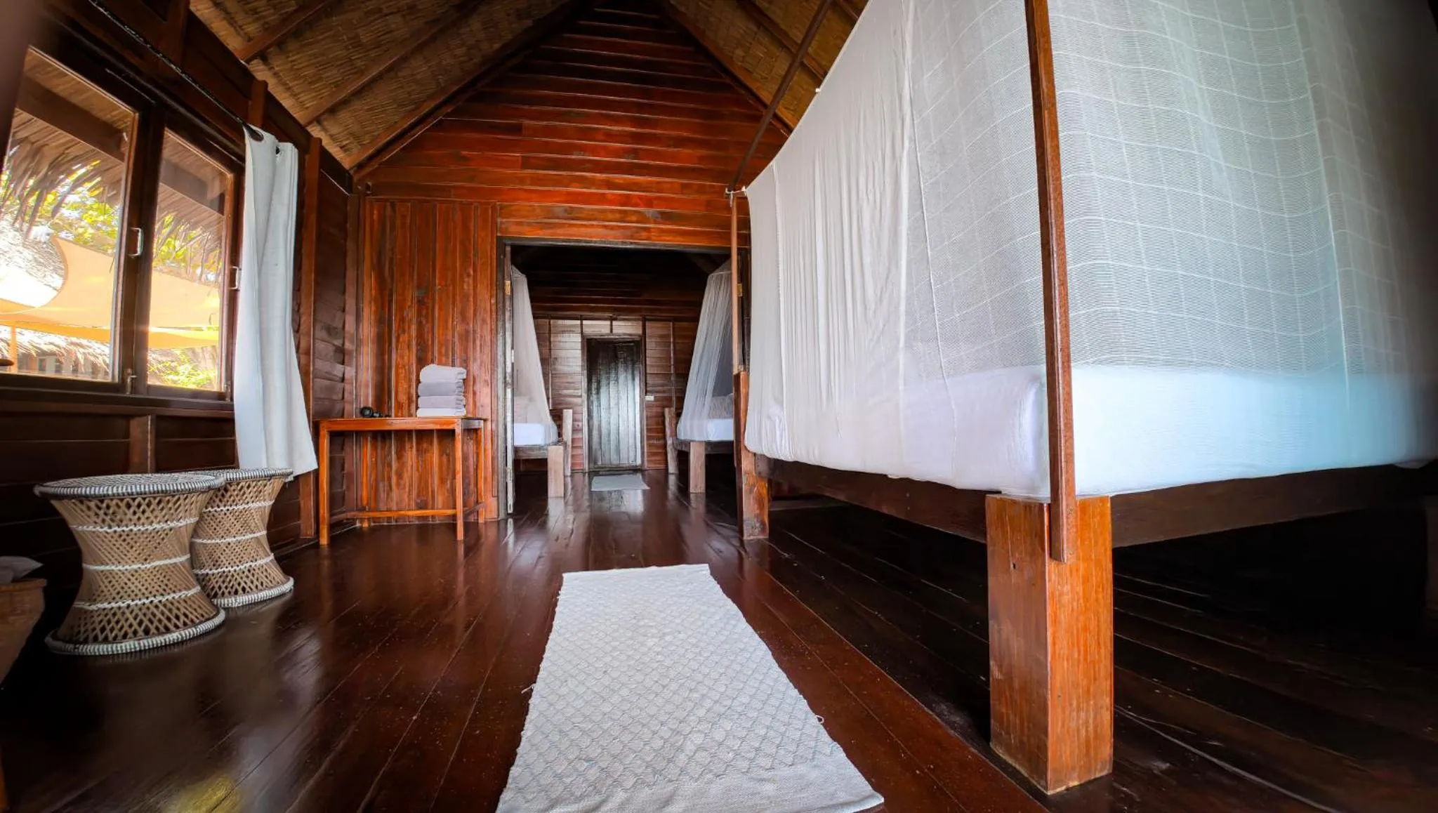 Bed in Forra Pattaya Sea View Bungalow