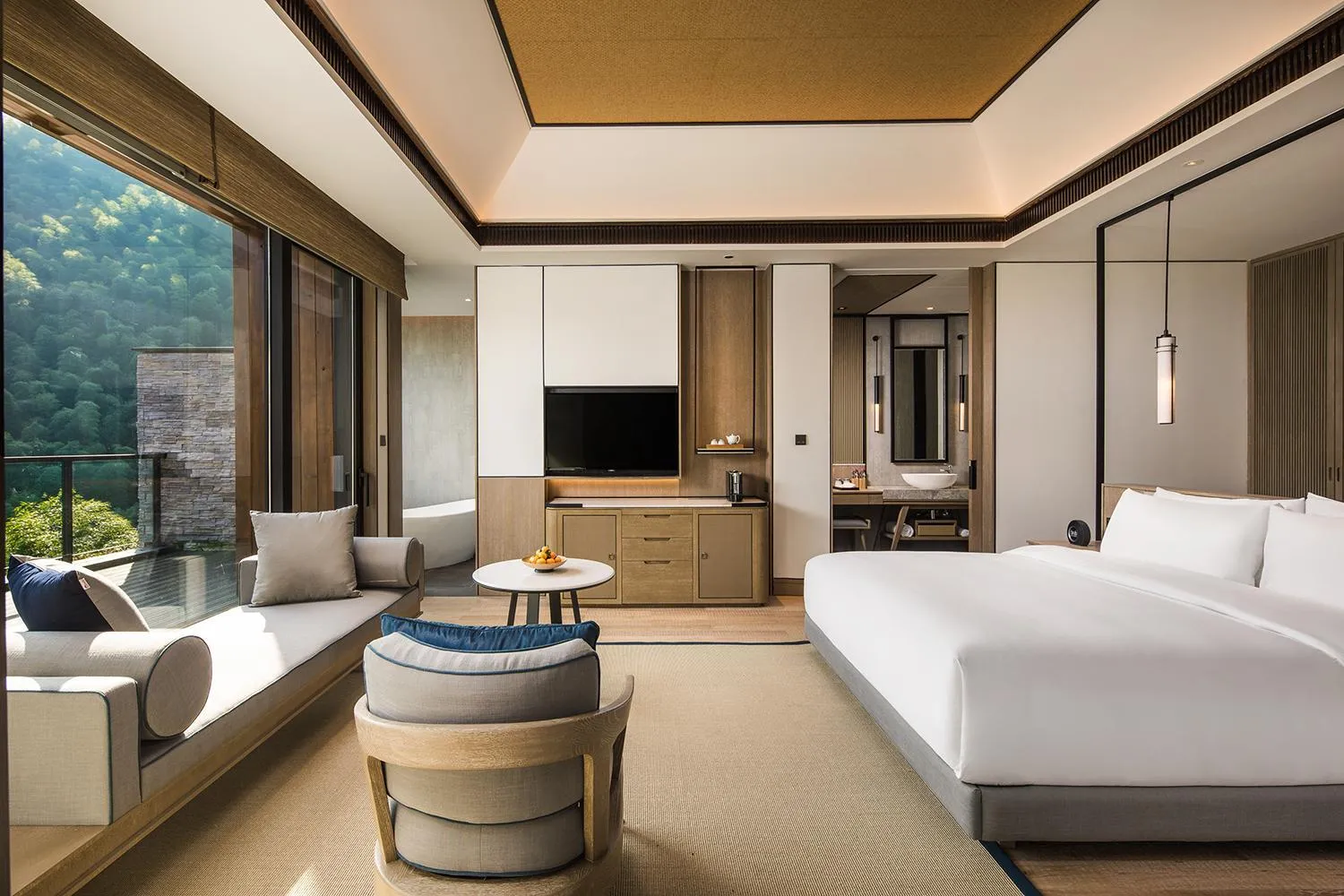 Photo of the whole room, Bed in AHN LAN Ninghai