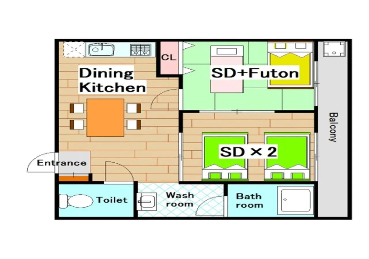 Floor plan in Rose Heights -vacation rental-