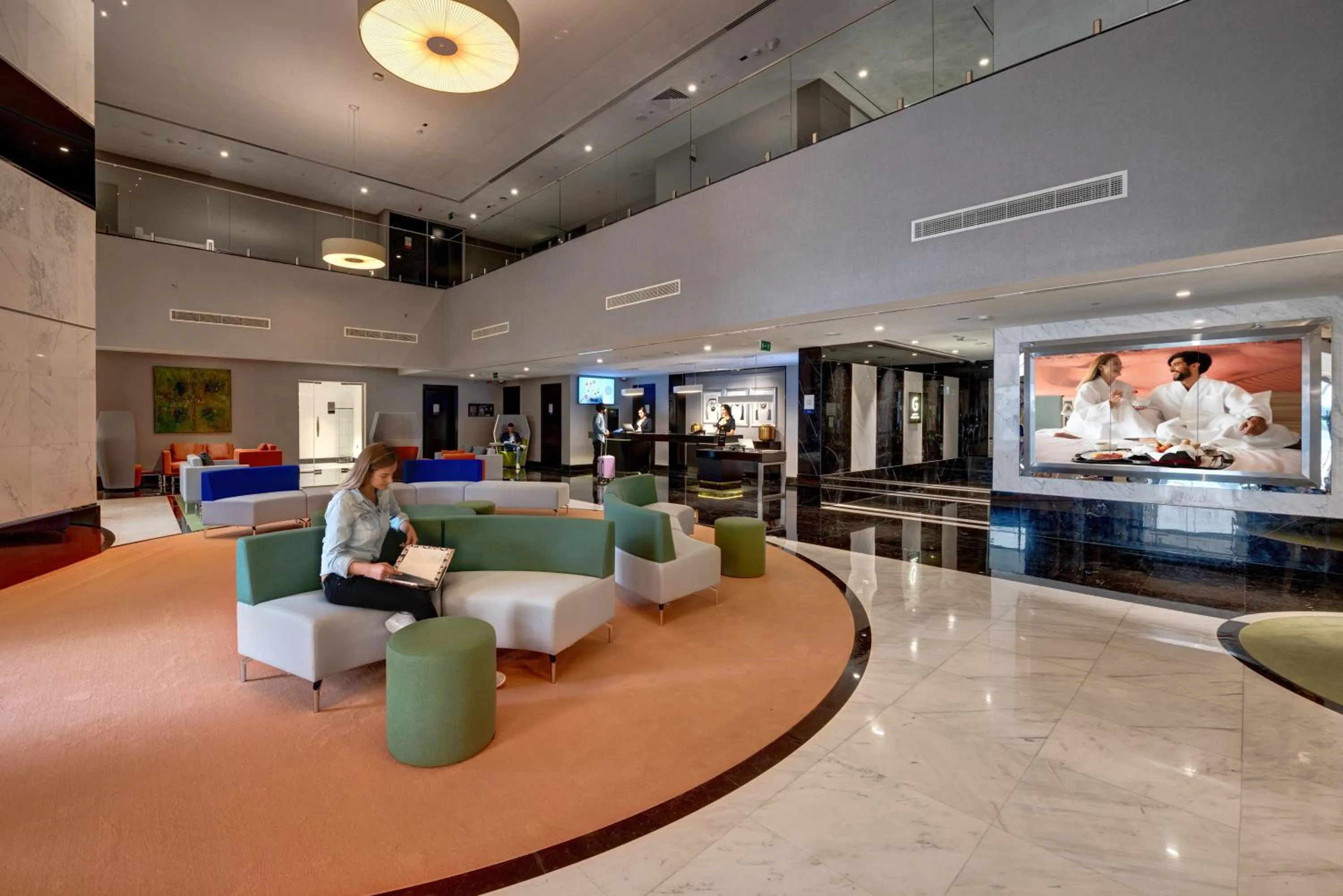 Lobby or reception in Novotel Sharjah Expo Centre