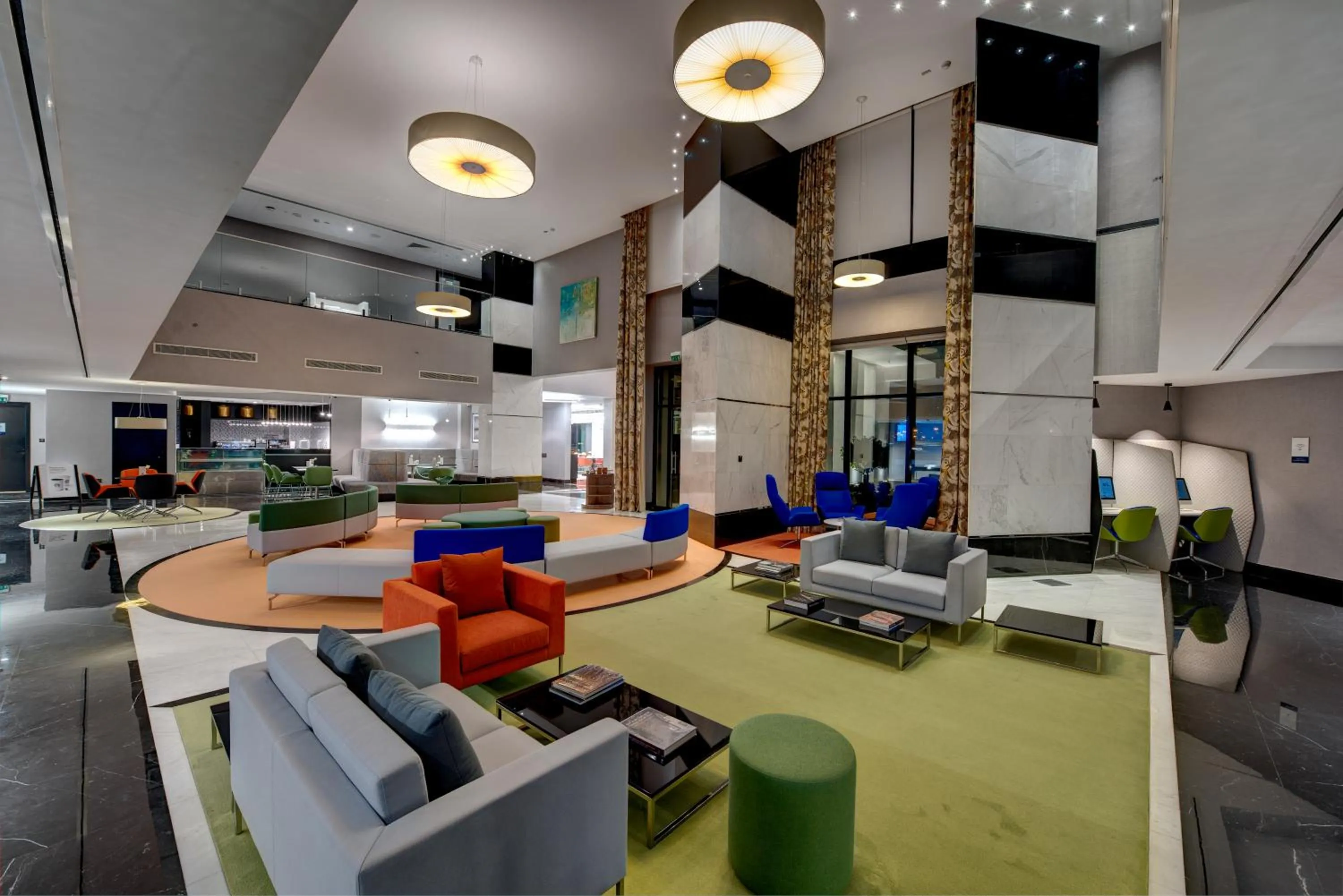 Lobby or reception in Novotel Sharjah Expo Centre