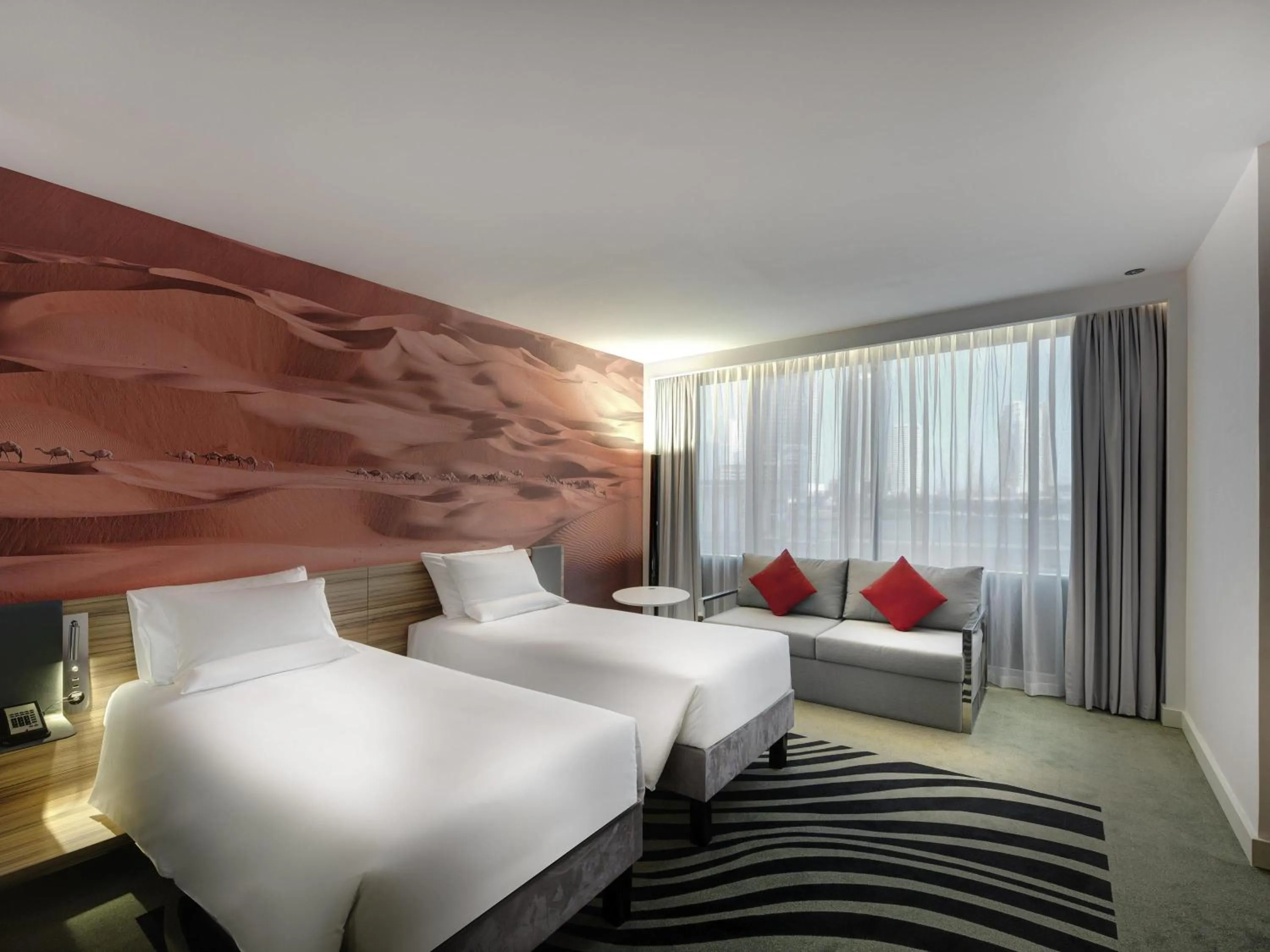 Bedroom, Bed in Novotel Sharjah Expo Centre