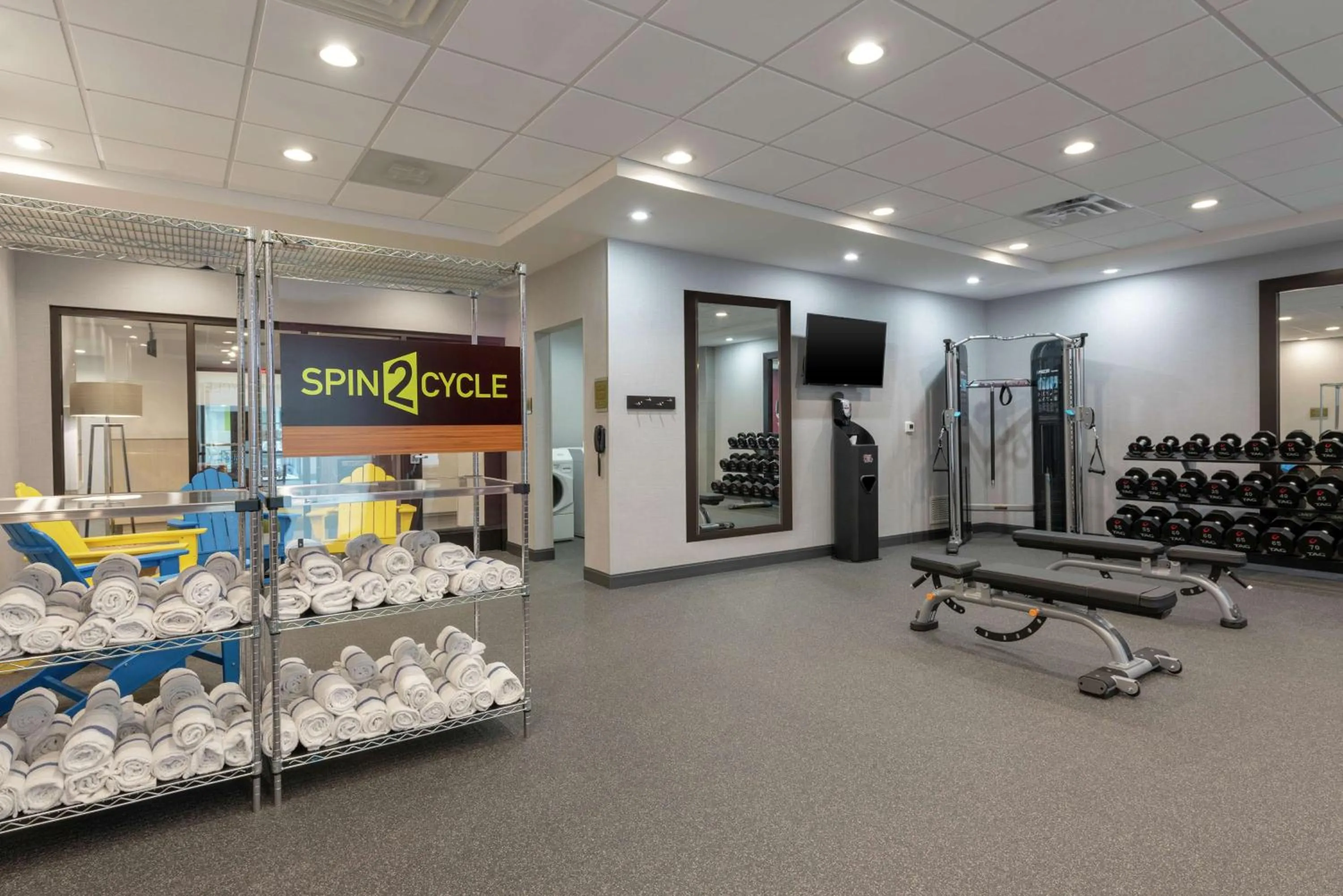 Fitness centre/facilities in Home2 Suites By Hilton Indianapolis Airport