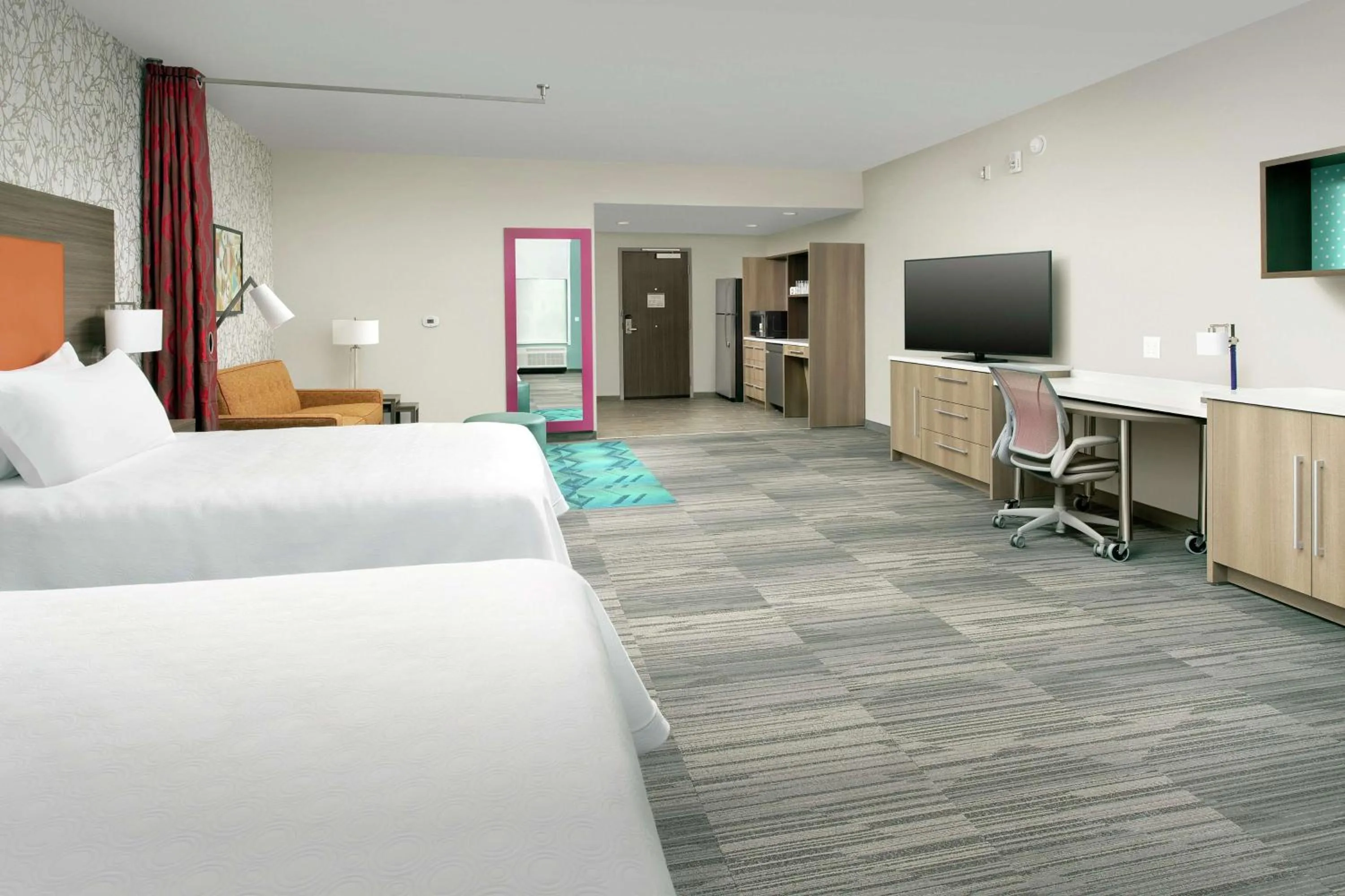 Bedroom, Bed in Home2 Suites by Hilton Lakeland South Polk Parkway