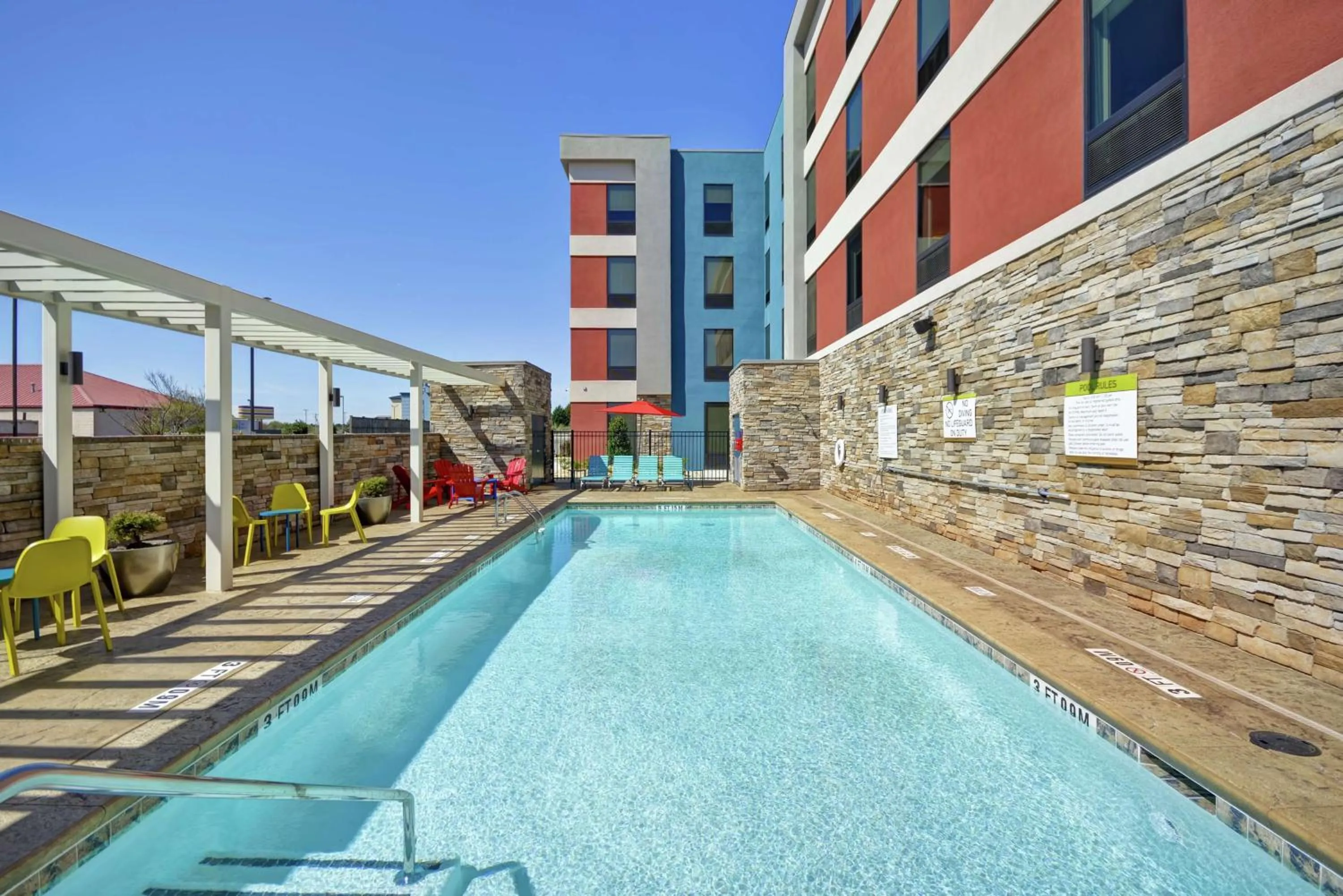 Pool view in Home2 Suites By Hilton Warner Robins
