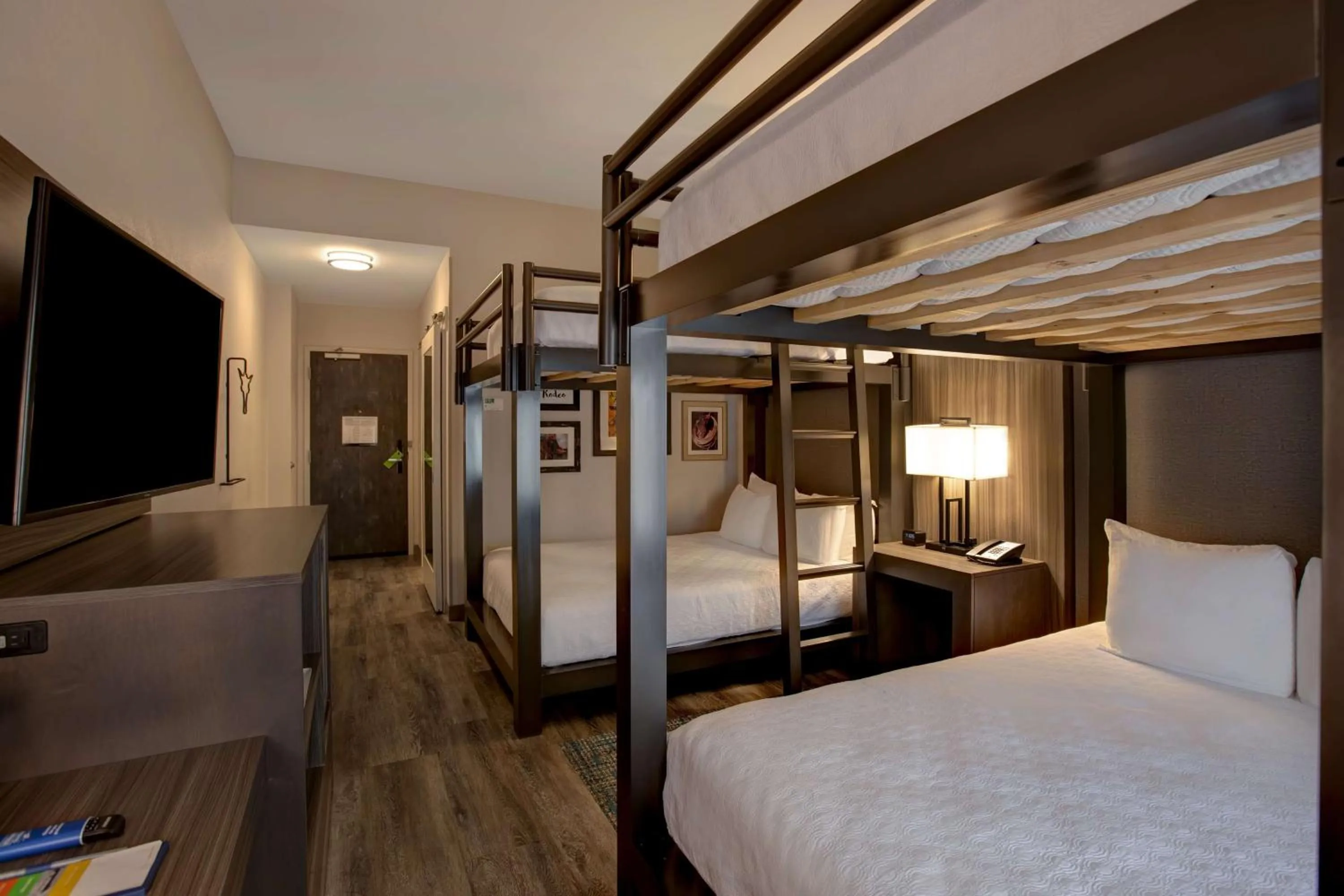 Bed in Hampton Inn & Suites on the San Antonio Riverwalk