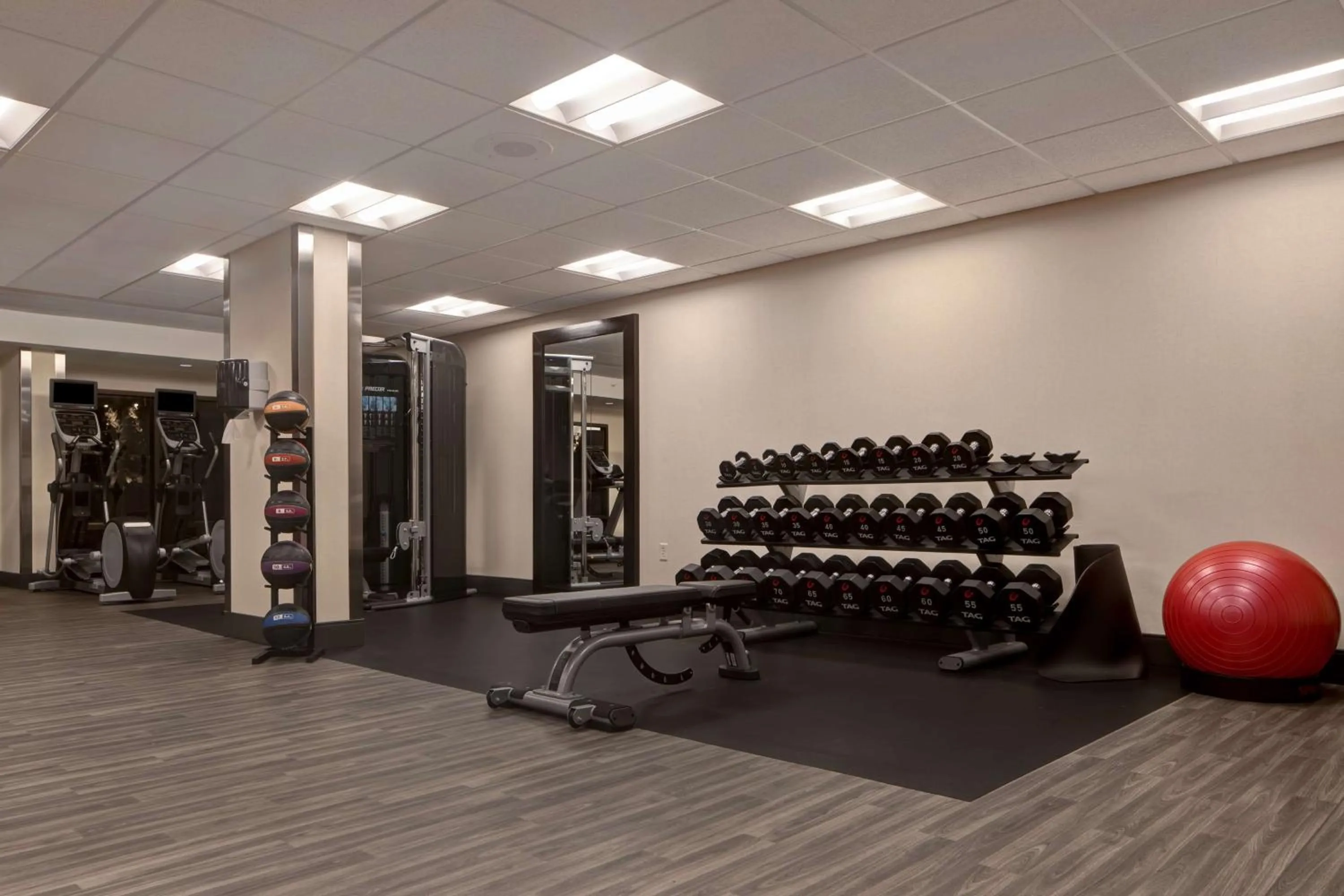 Fitness centre/facilities in Hampton Inn & Suites on the San Antonio Riverwalk