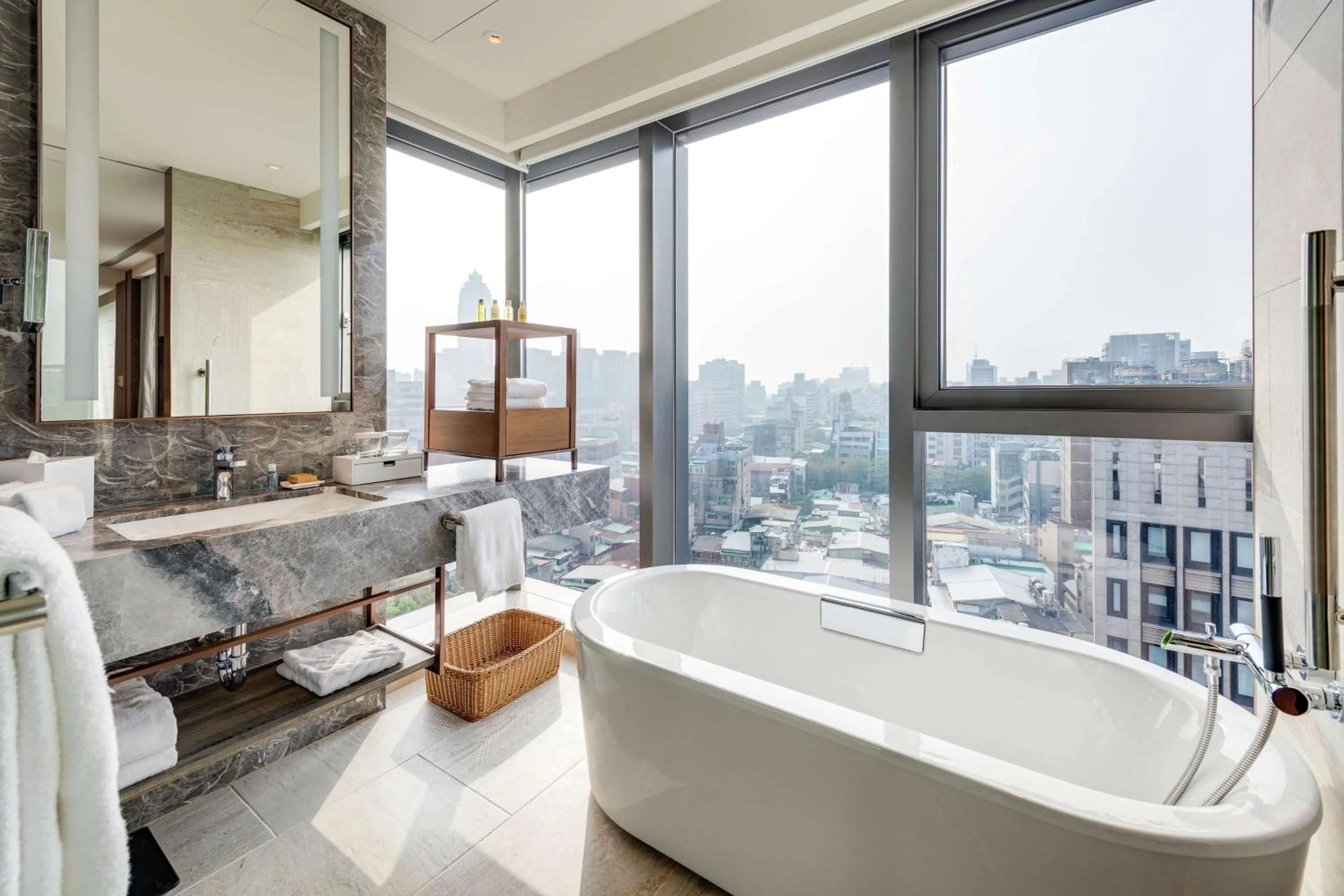 Bathroom in DoubleTree by Hilton Taipei Zhongshan
