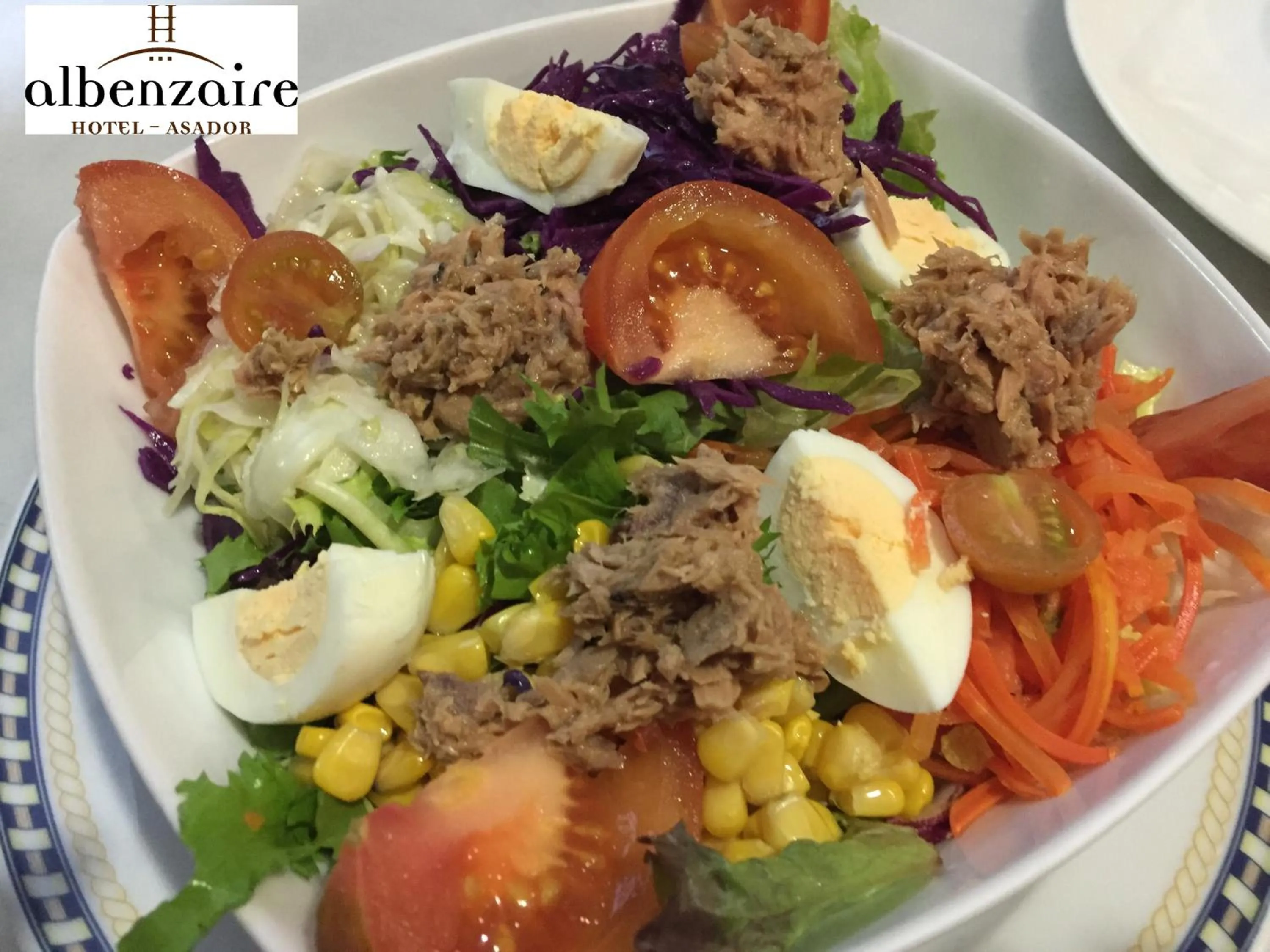 Food in Albenzaire Hotel Asador