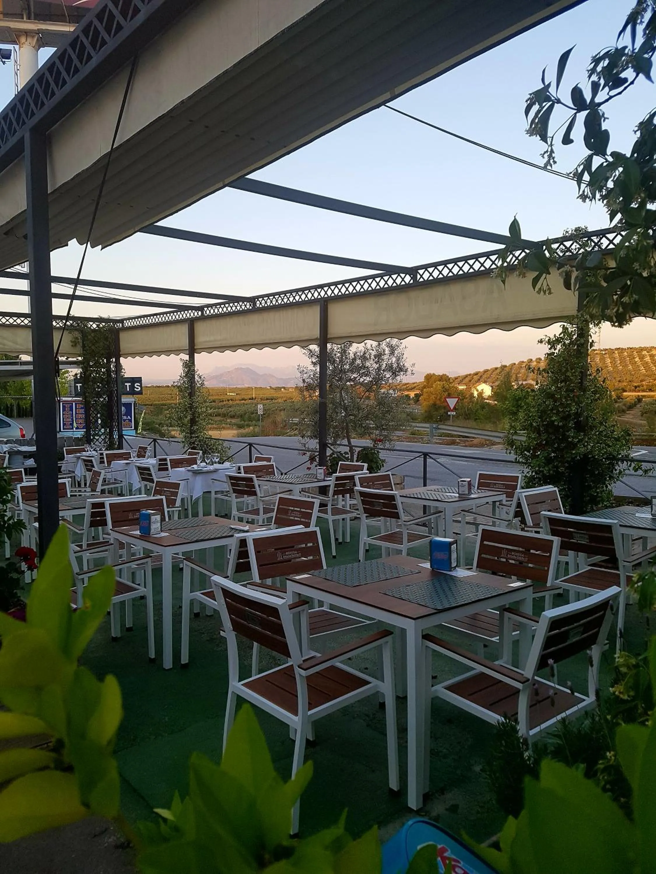 Patio in Albenzaire Hotel Asador