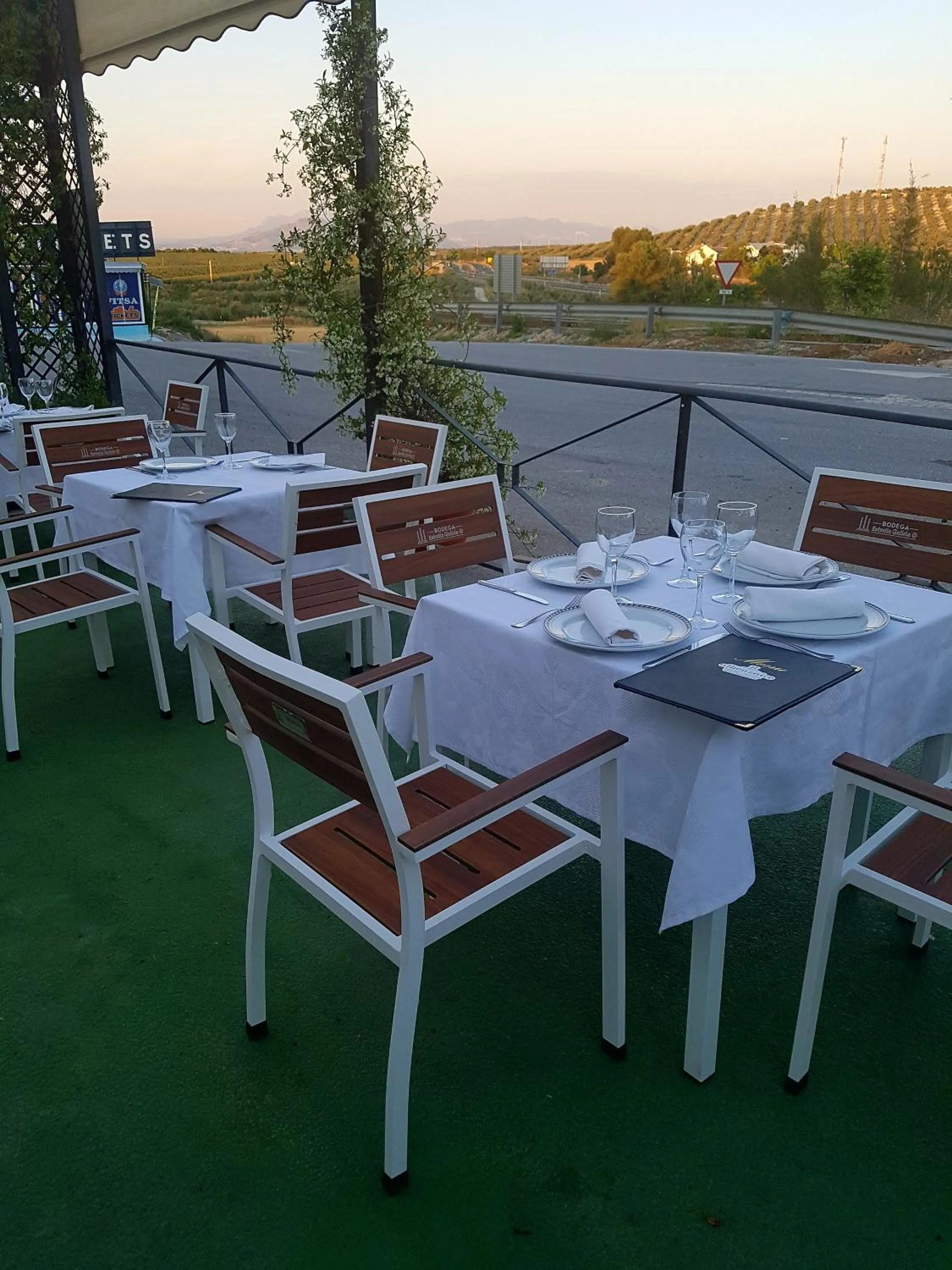 Patio in Albenzaire Hotel Asador