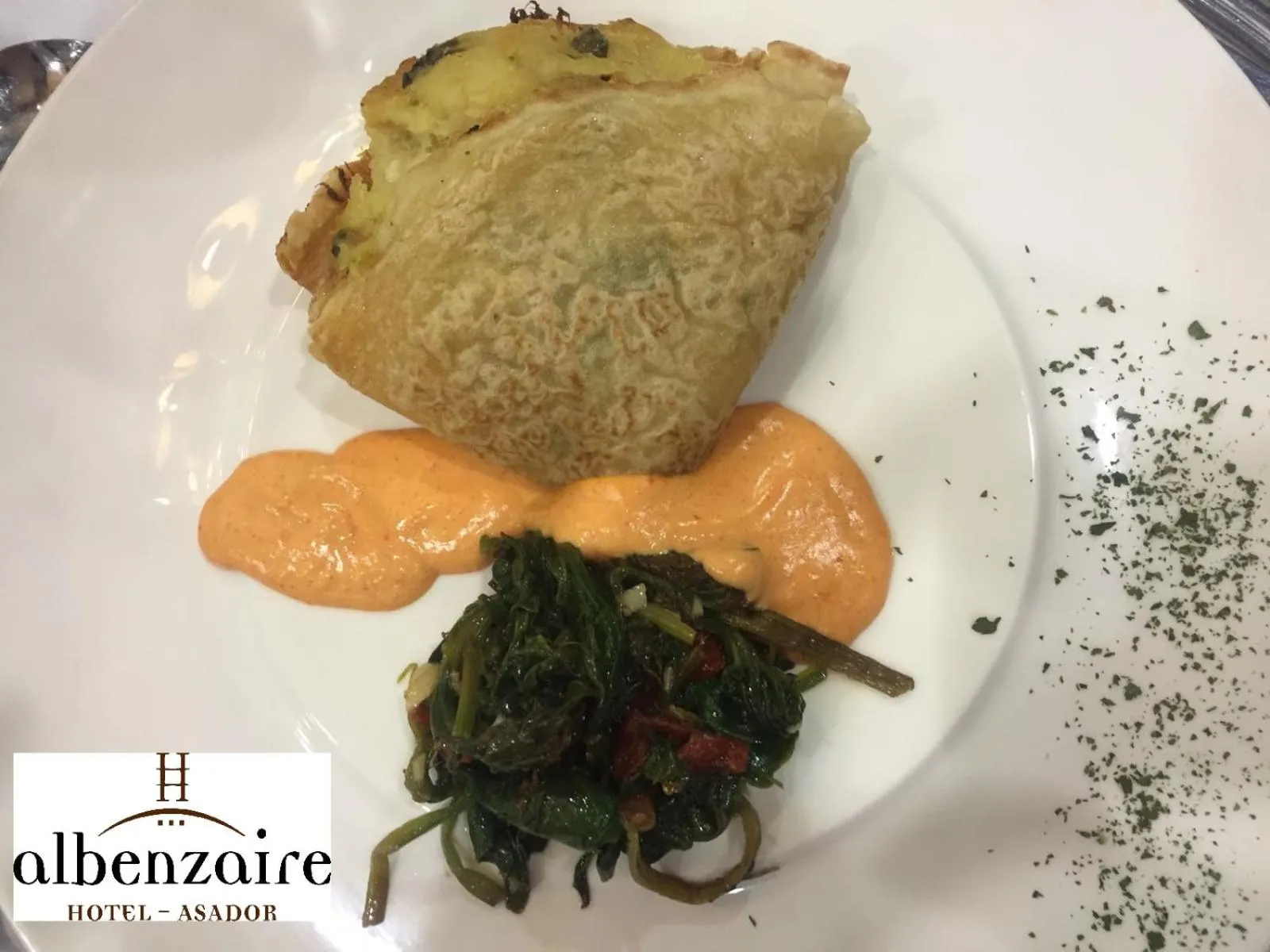 Food in Albenzaire Hotel Asador