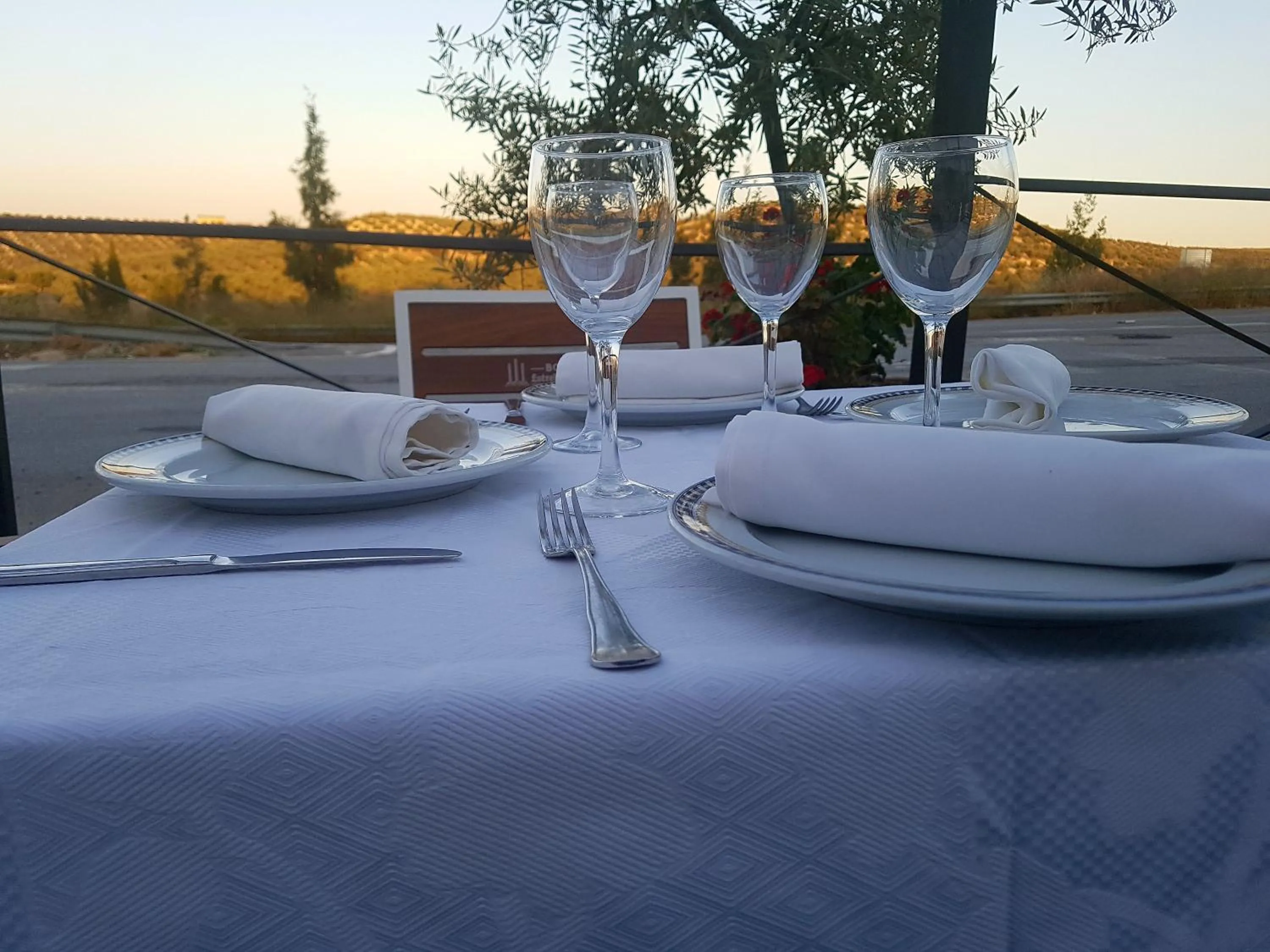 Patio in Albenzaire Hotel Asador