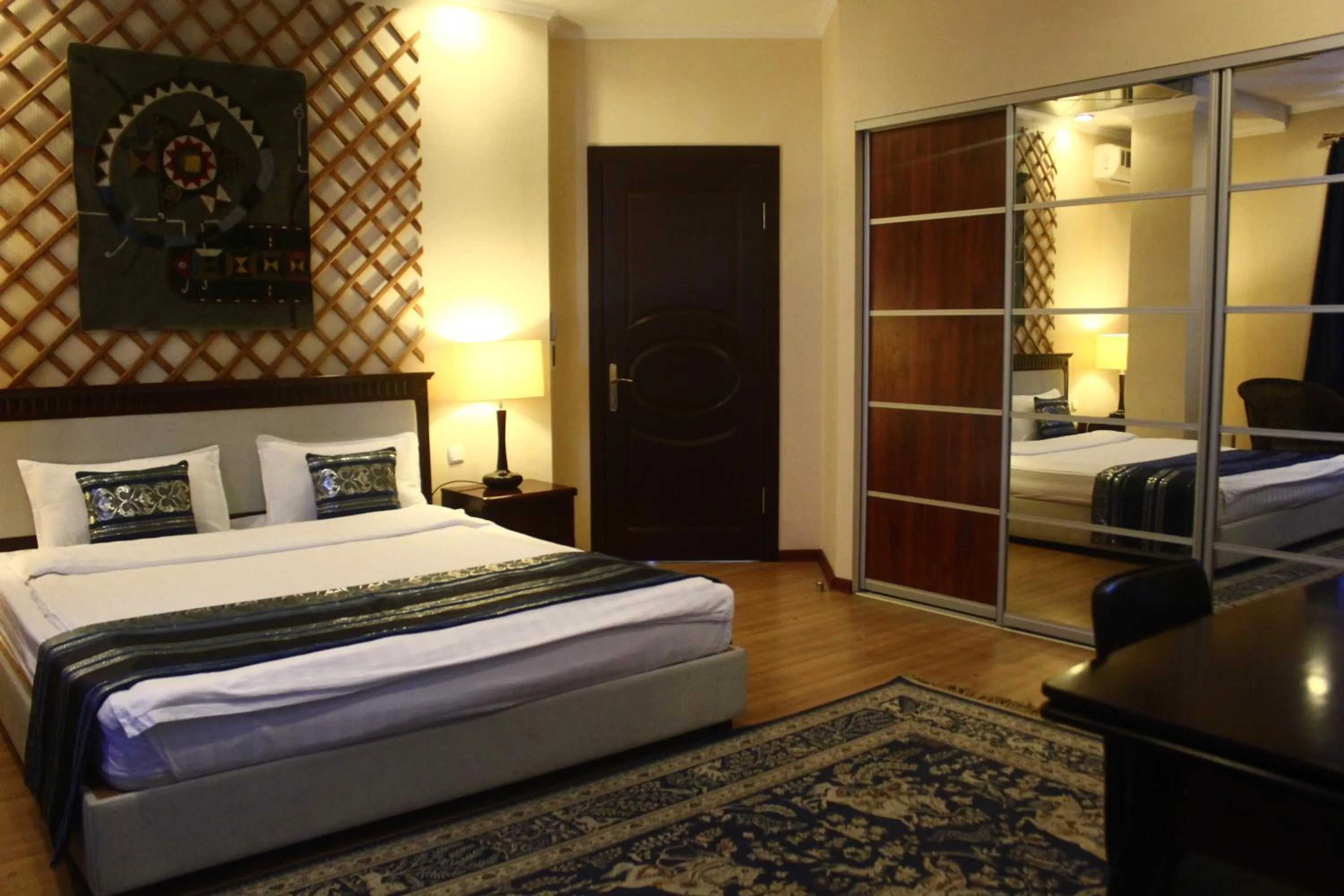 Bed in Tian-Shan Hotel