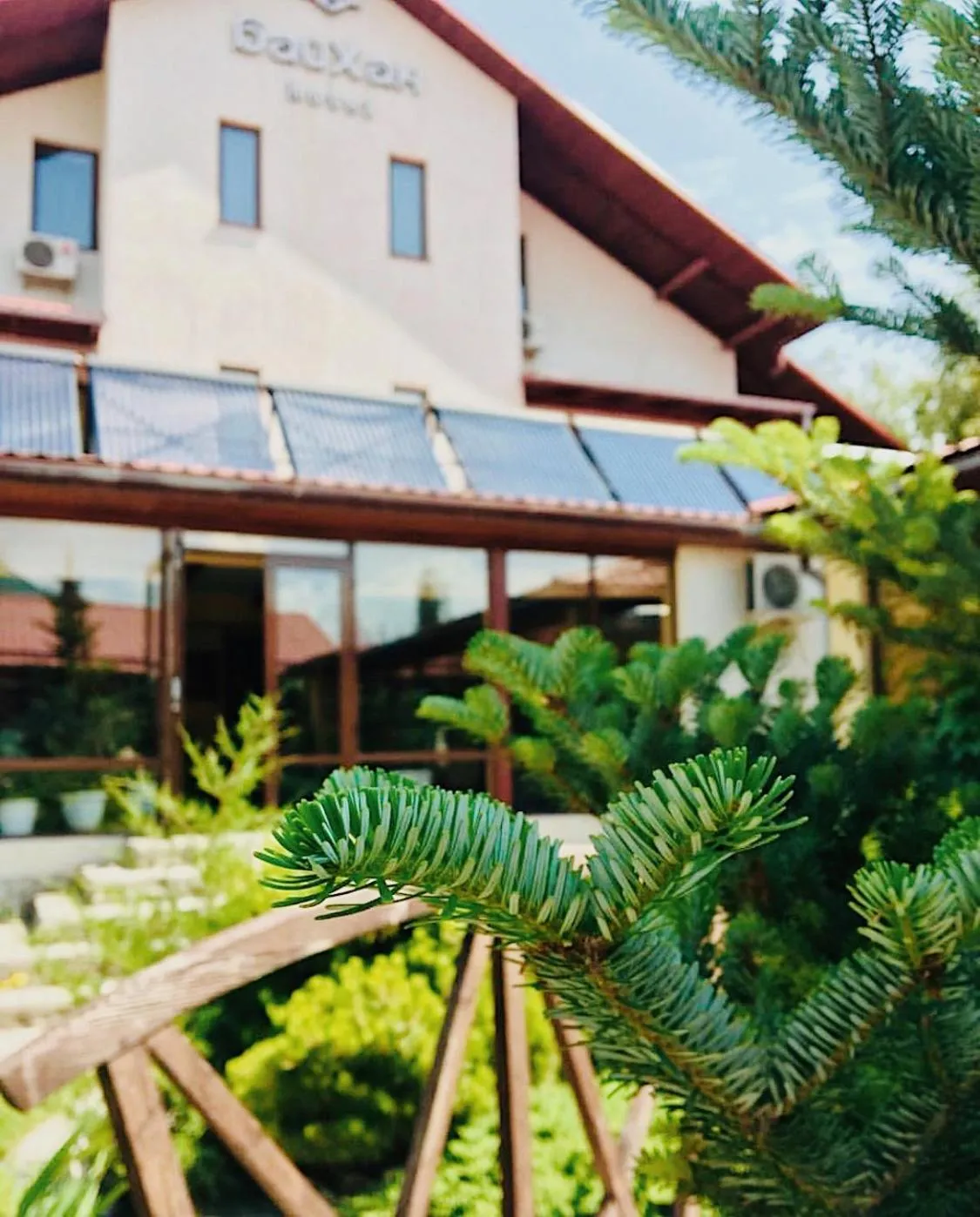 Garden in Tian-Shan Hotel