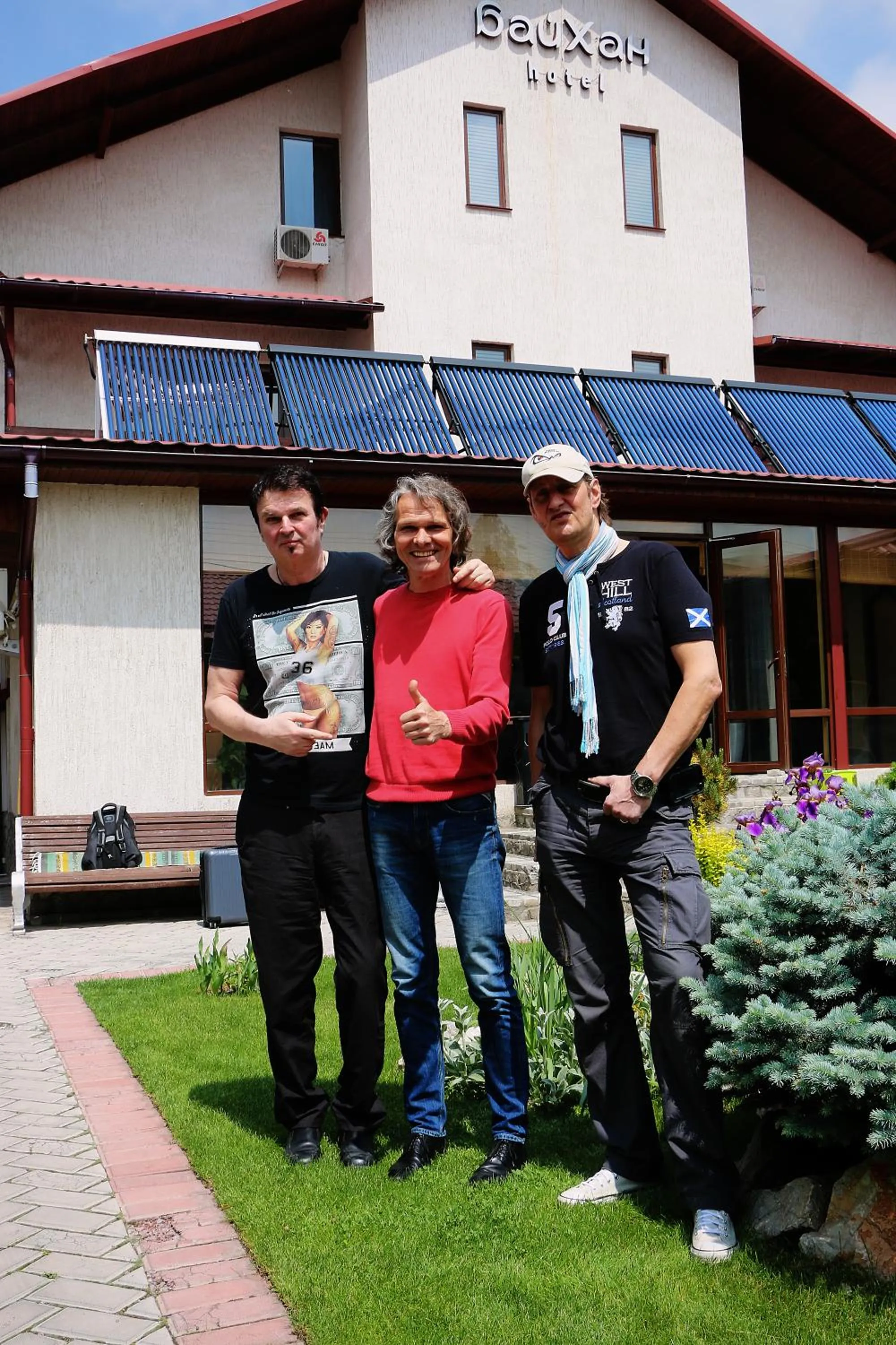 group of guests in Tian-Shan Hotel