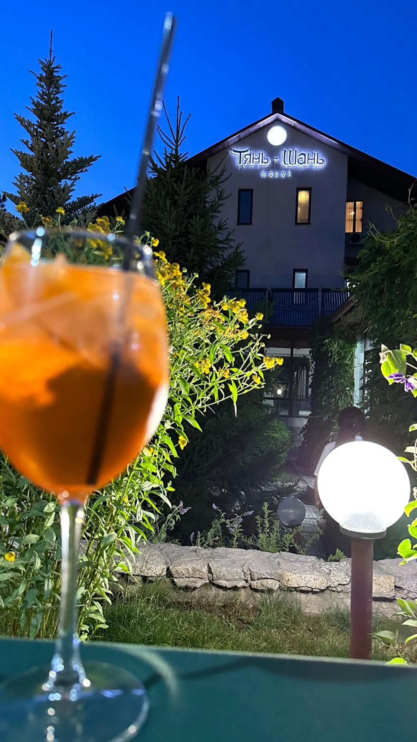 Patio in Tian-Shan Hotel