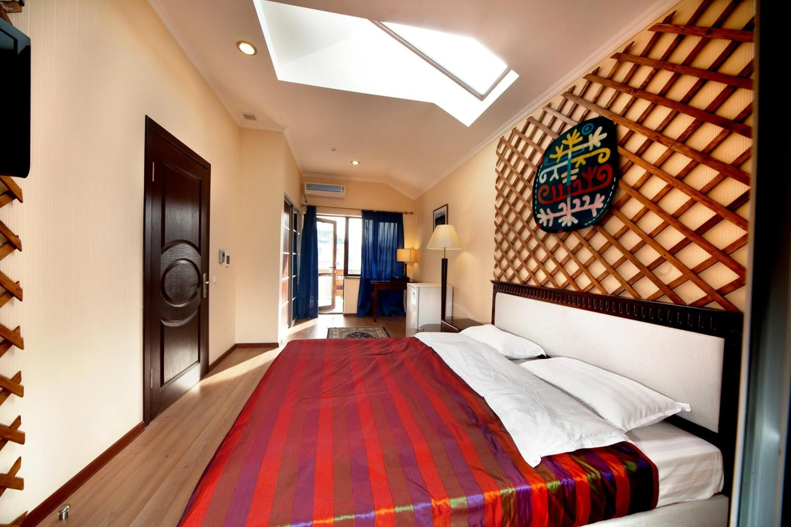 Bed in Tian-Shan Hotel