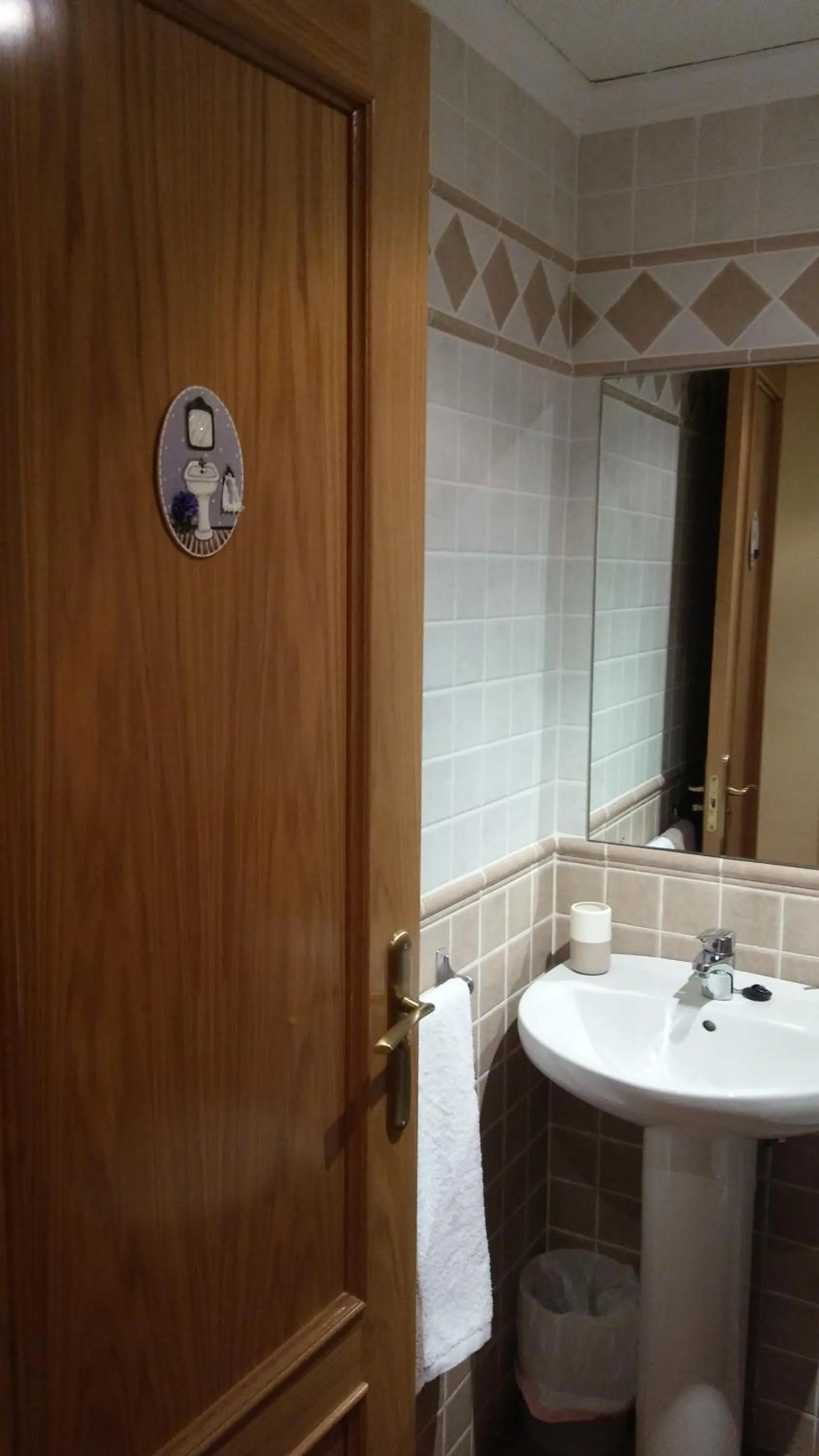 Toilet in Hostal Sant Roc