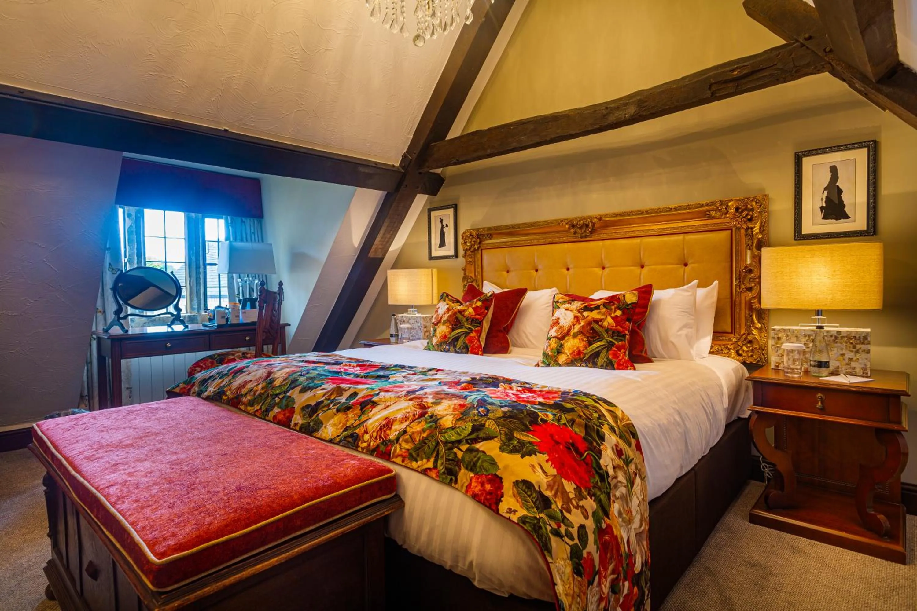 Bedroom, Bed in The Bell Inn, Stilton, Cambridgeshire - The Coaching Inn Group