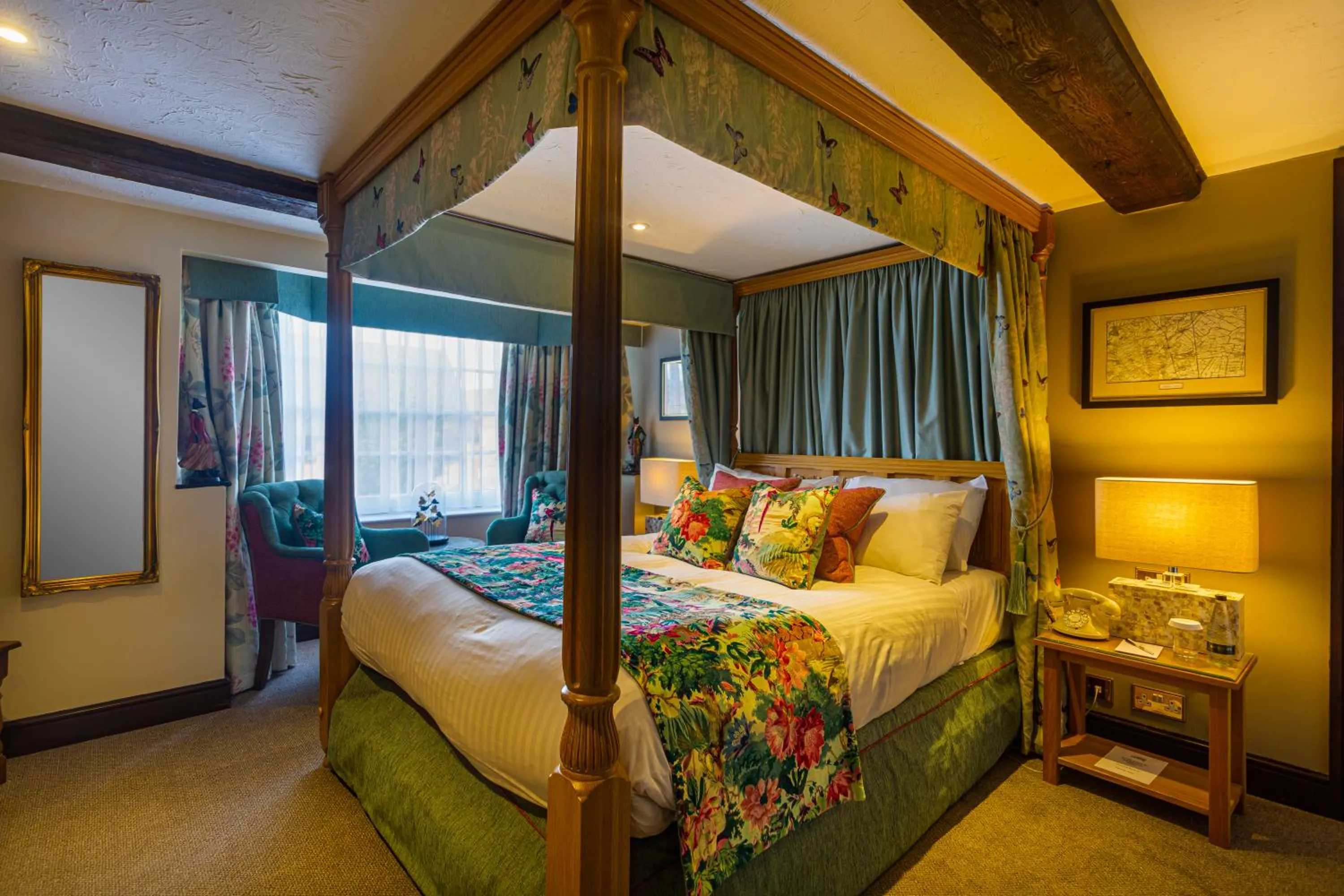 Bedroom, Bed in The Bell Inn, Stilton, Cambridgeshire - The Coaching Inn Group